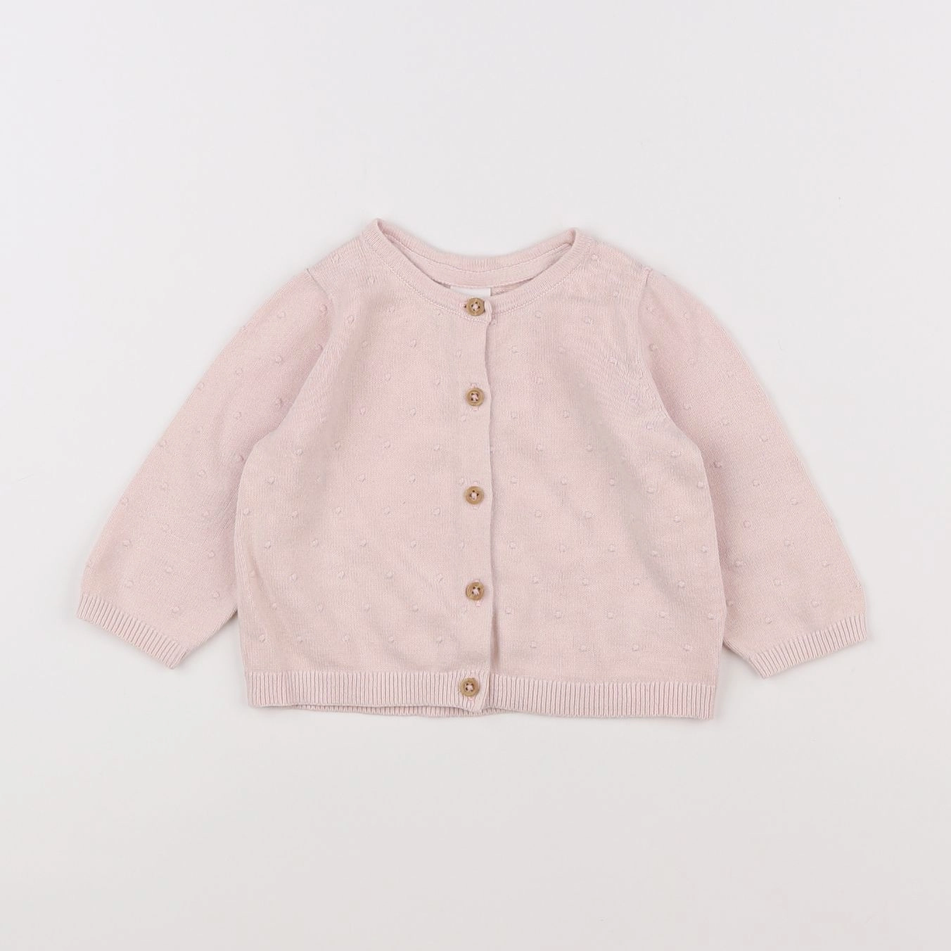 H&M - gilet rose - 6 mois