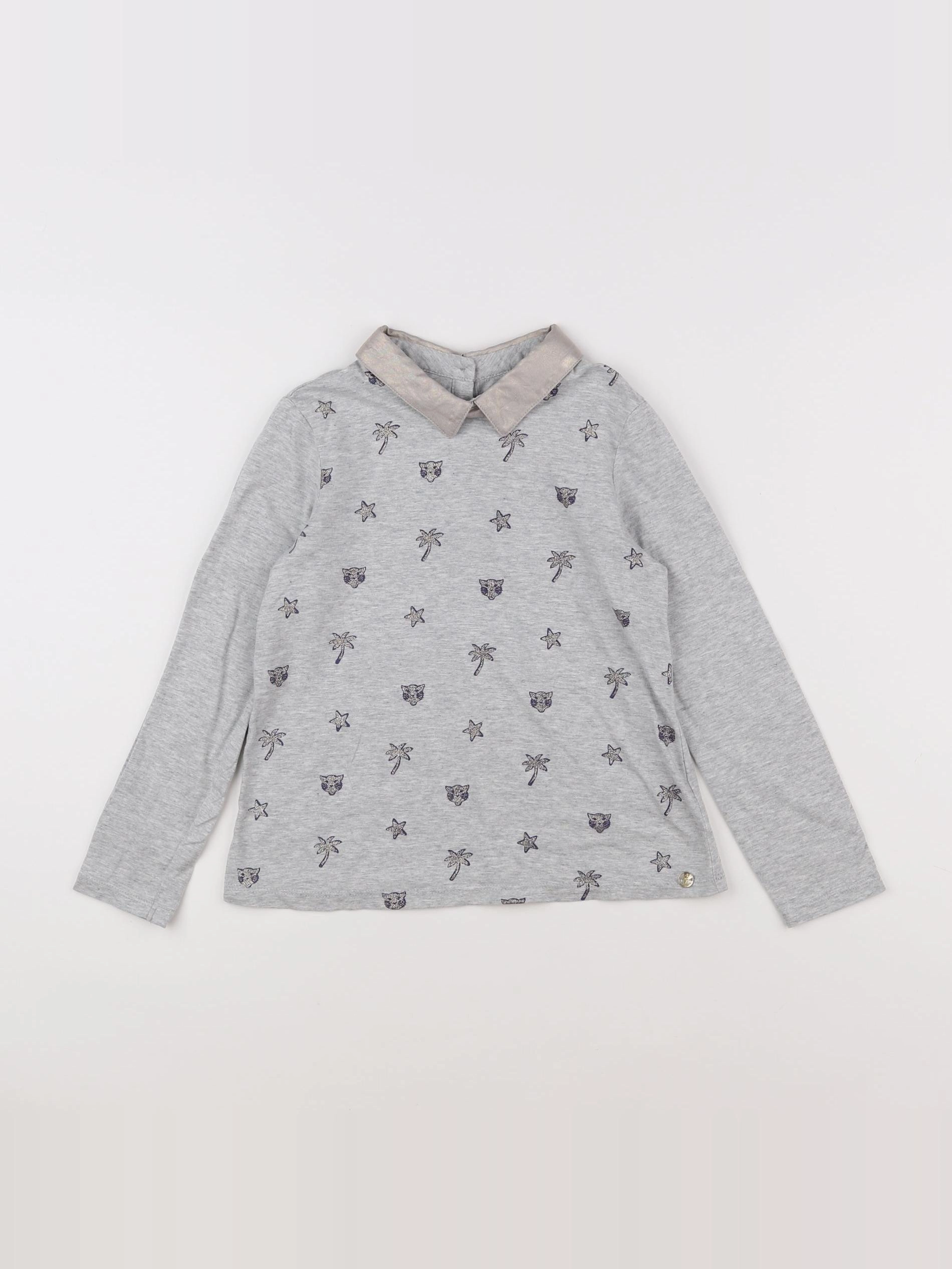 IKKS - tee-shirt gris, or - 6 ans