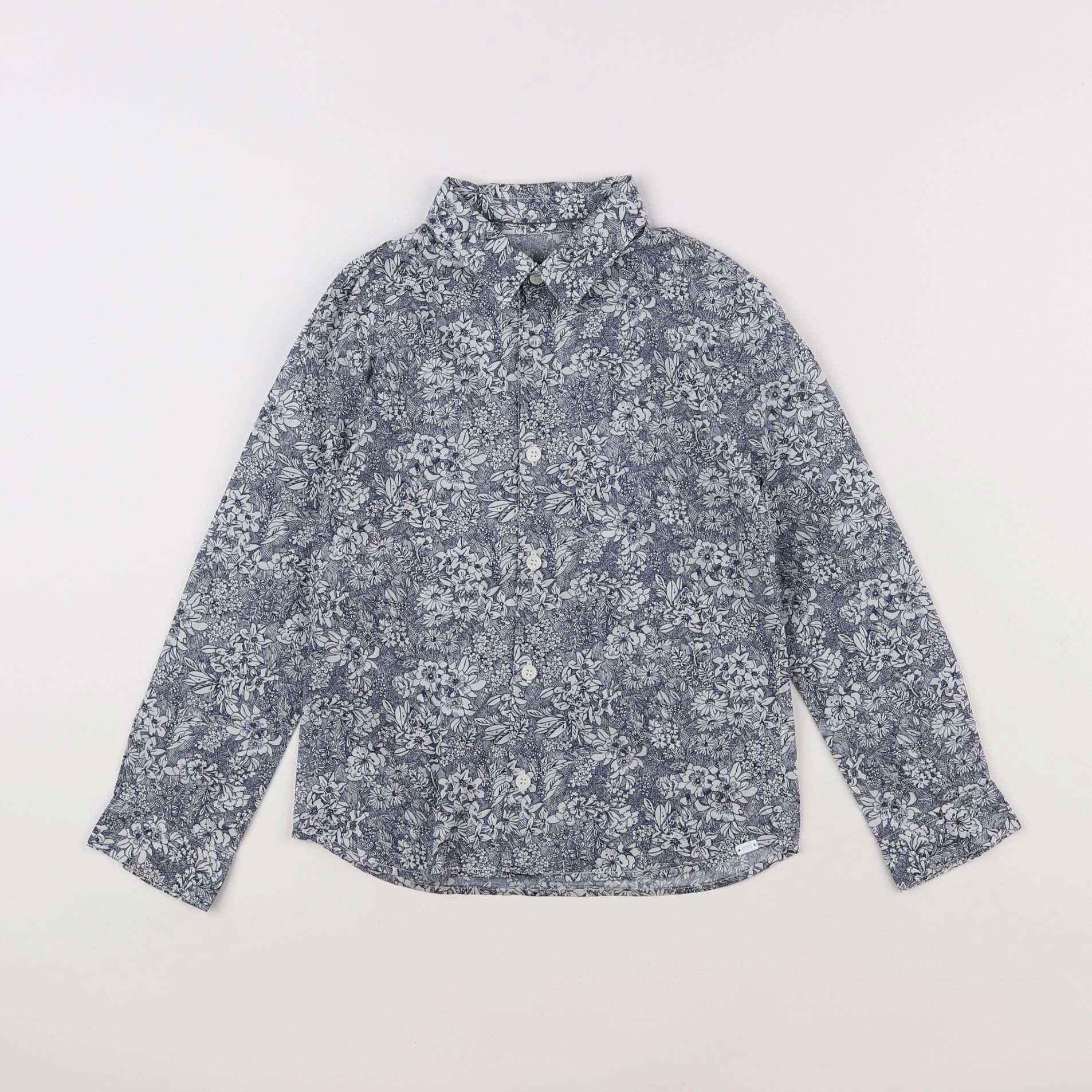 IKKS - chemise bleu, blanc - 6 ans
