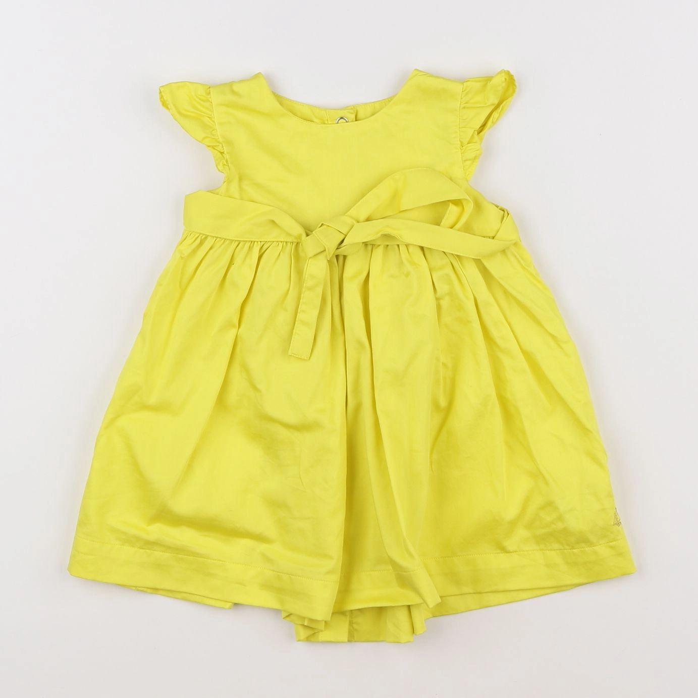 Petit Bateau - robe jaune - 12 mois