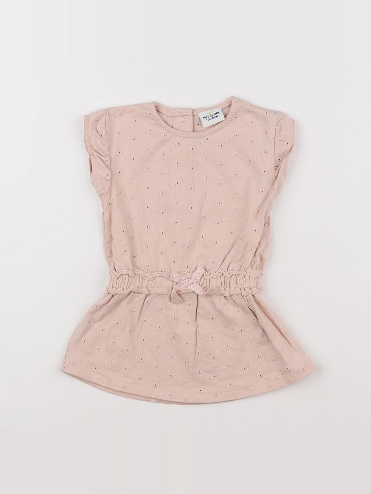 Tape à l'oeil - robe rose - 12 mois