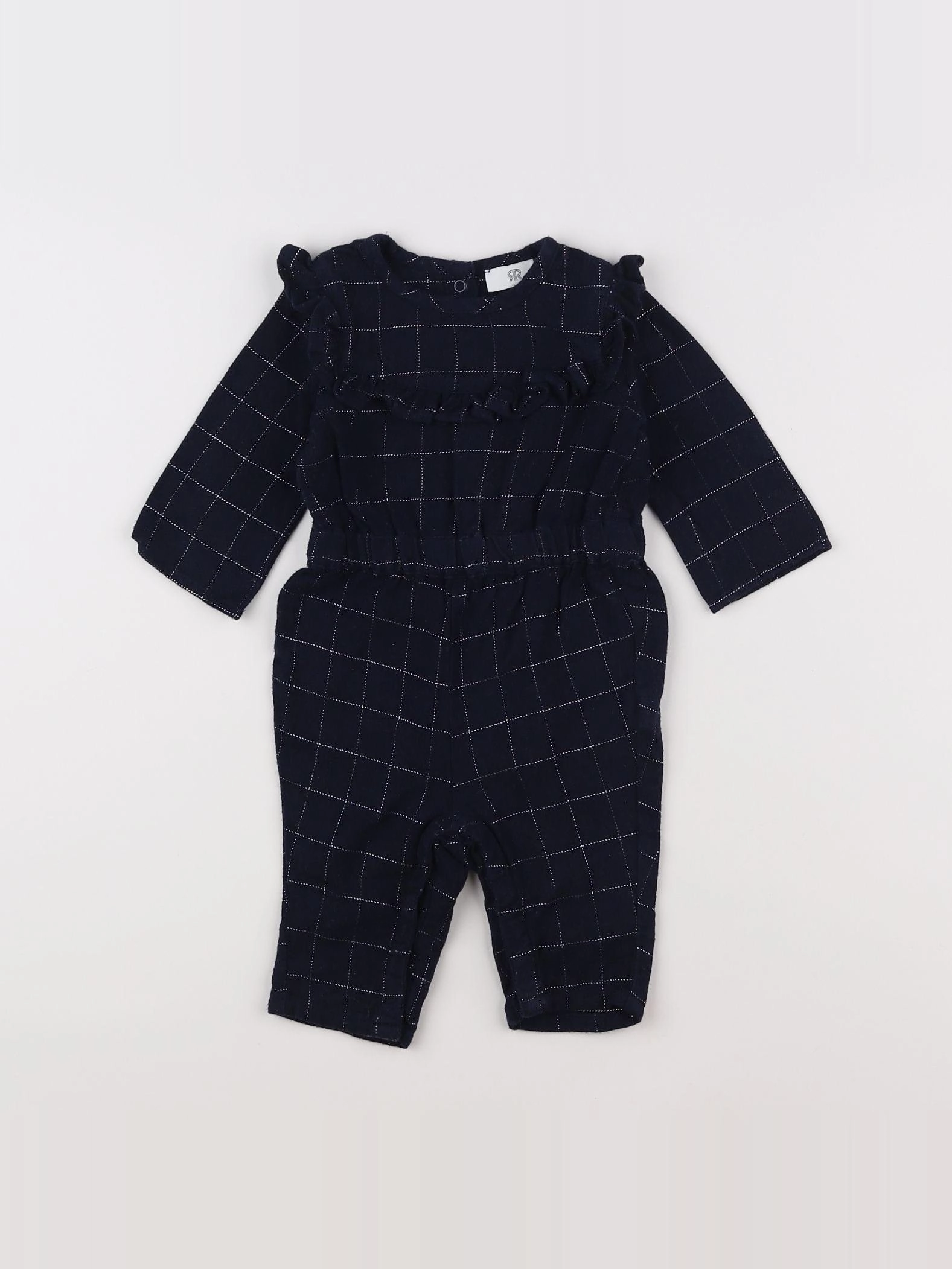 La Redoute - combinaison bleu, argent - 6 mois
