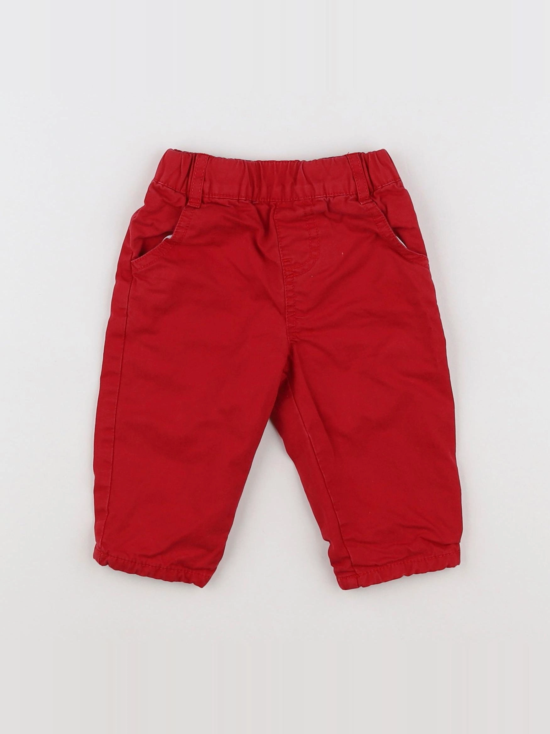 Boutchou - pantalon rouge - 6 mois