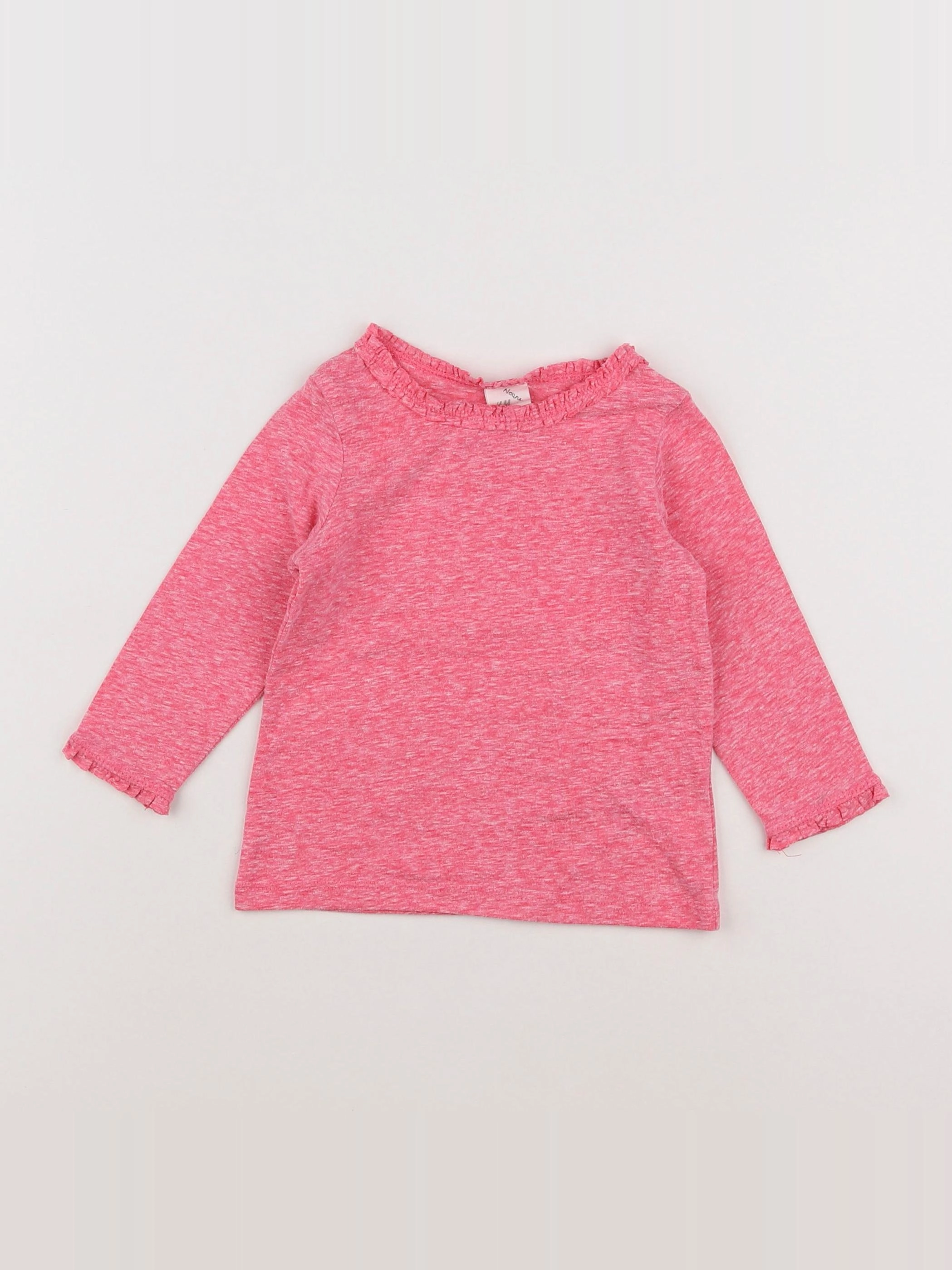 H&M - tee-shirt rose - 6/9 mois