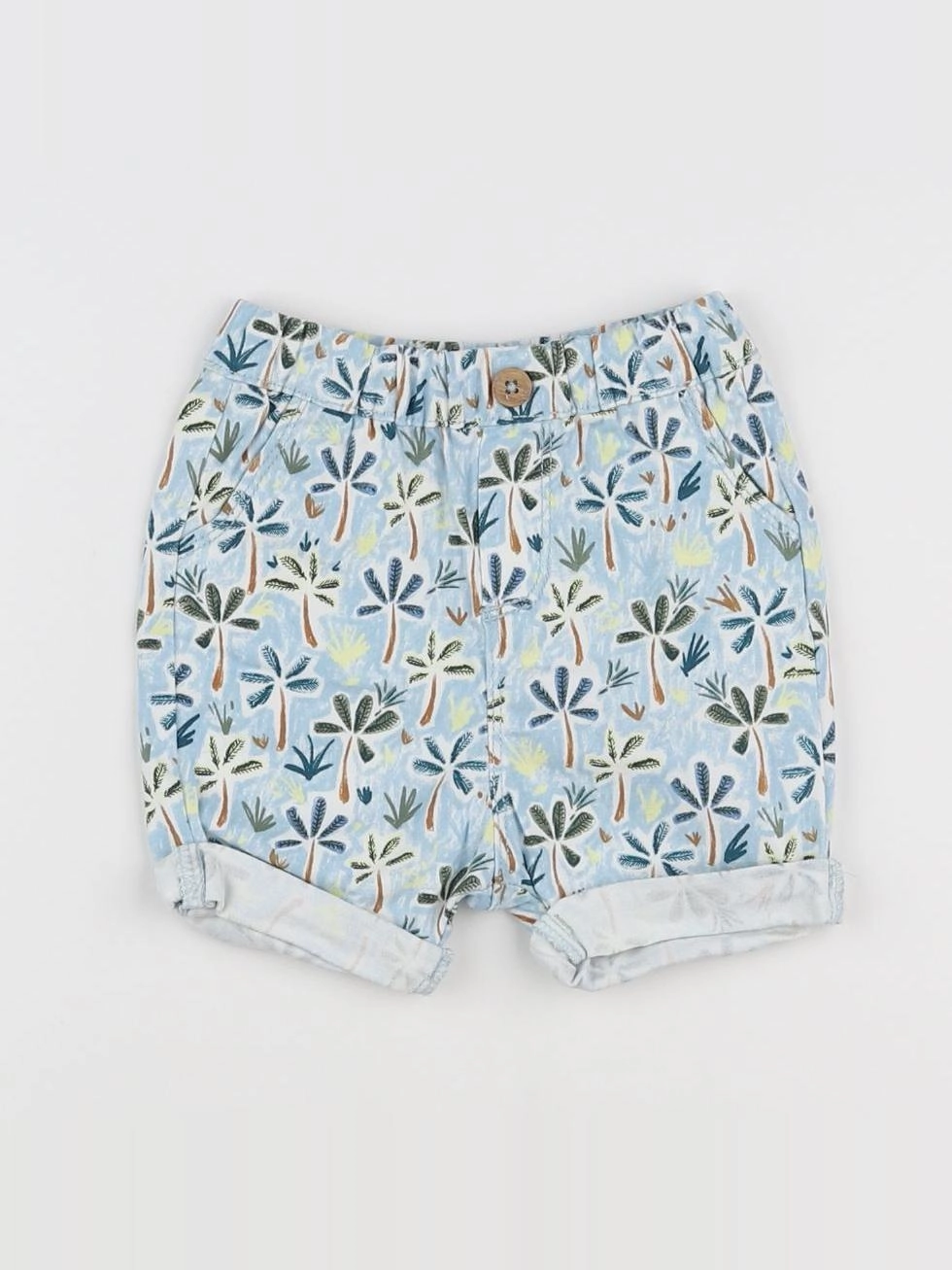 Tape à l'oeil - short bleu, blanc - 6 mois