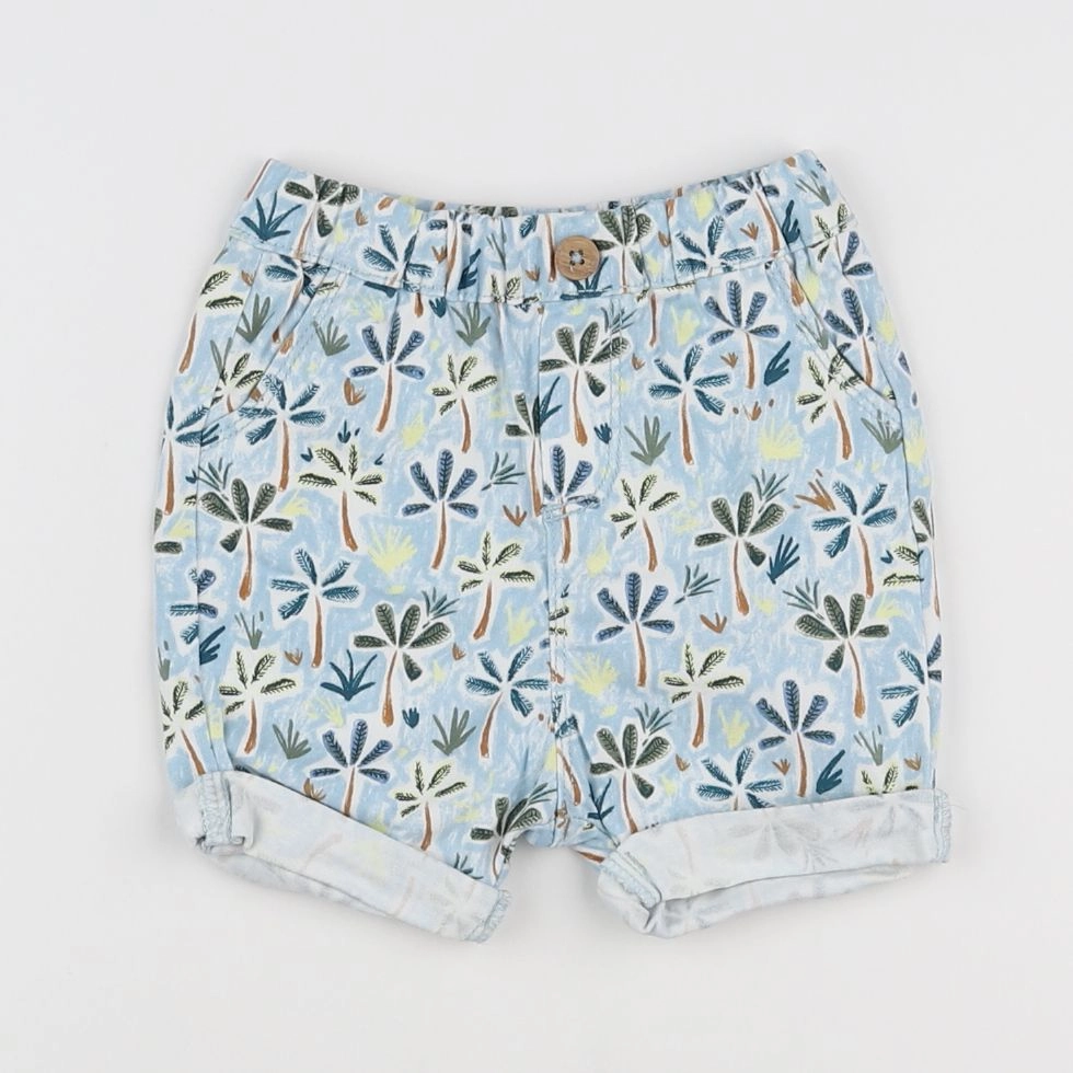 Tape à l'oeil - short bleu, blanc - 6 mois