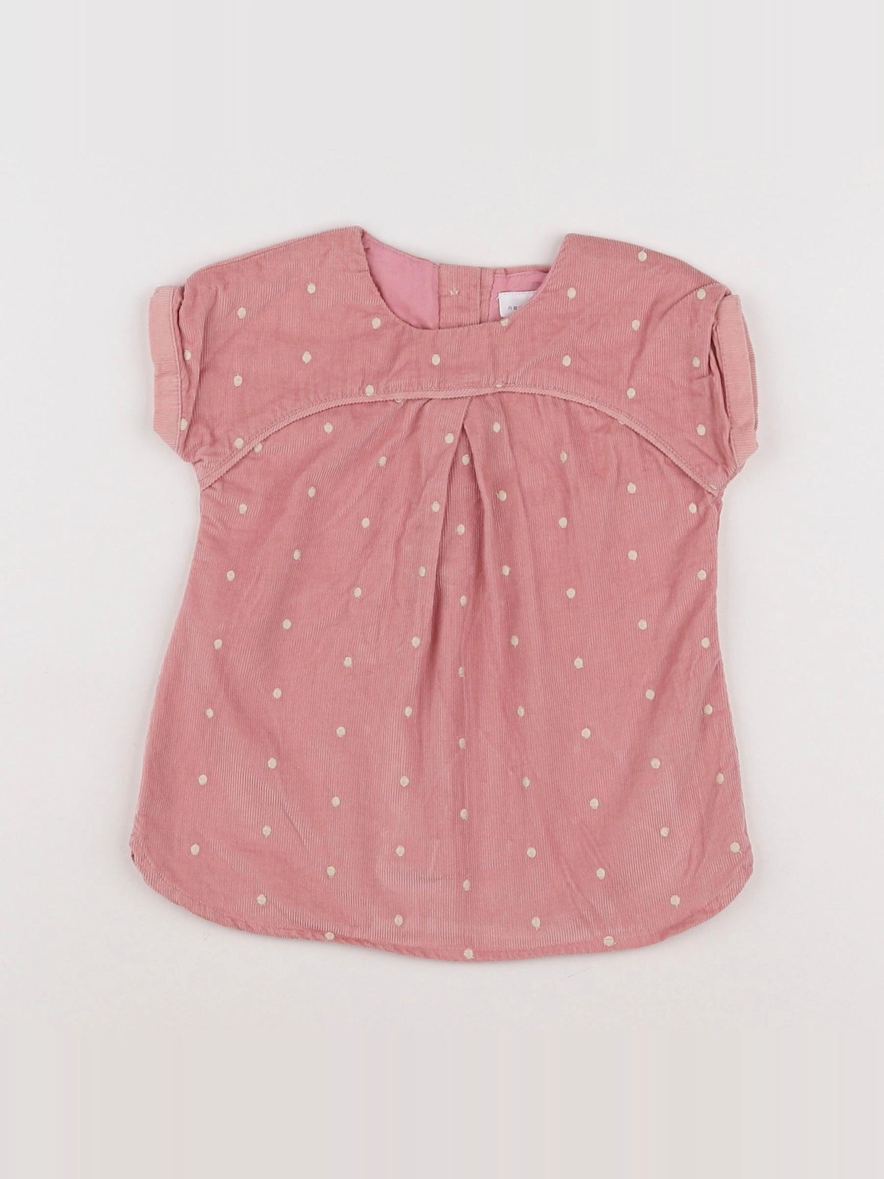 Next - robe rose - 3/6 mois