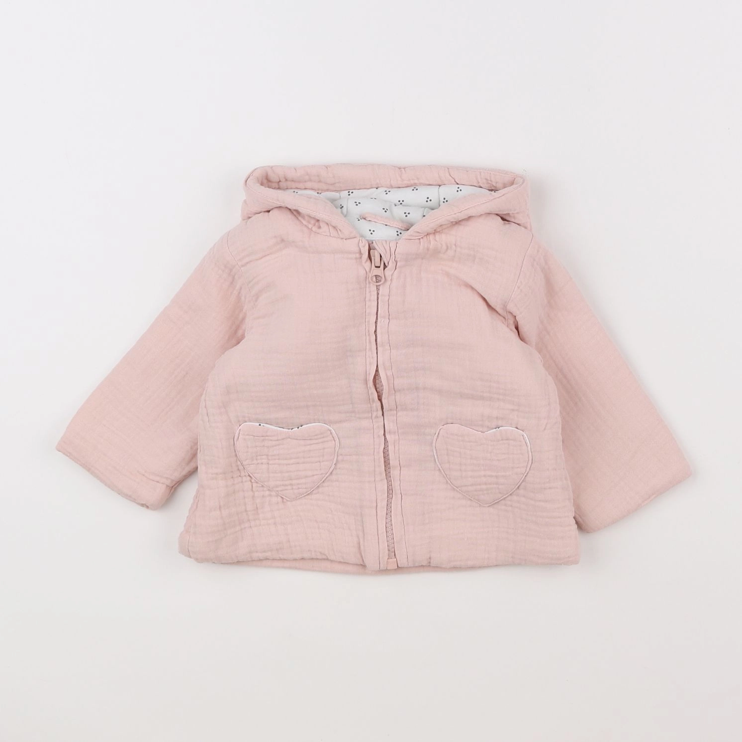 Vertbaudet - veste rose - 3 mois