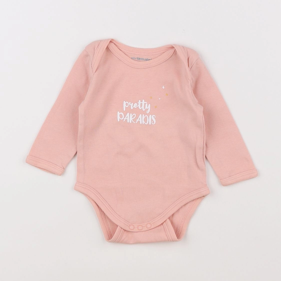 Vertbaudet - body rose - 3 mois