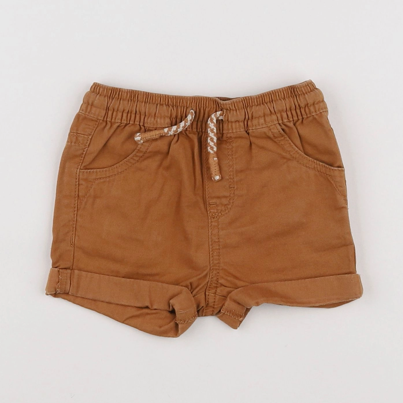 Vertbaudet - short marron - 12 mois