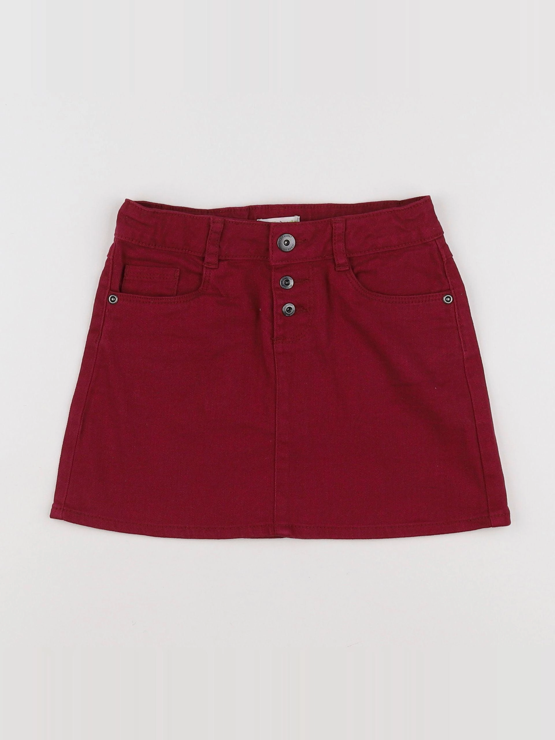 Vertbaudet - jupe rouge - 7 ans