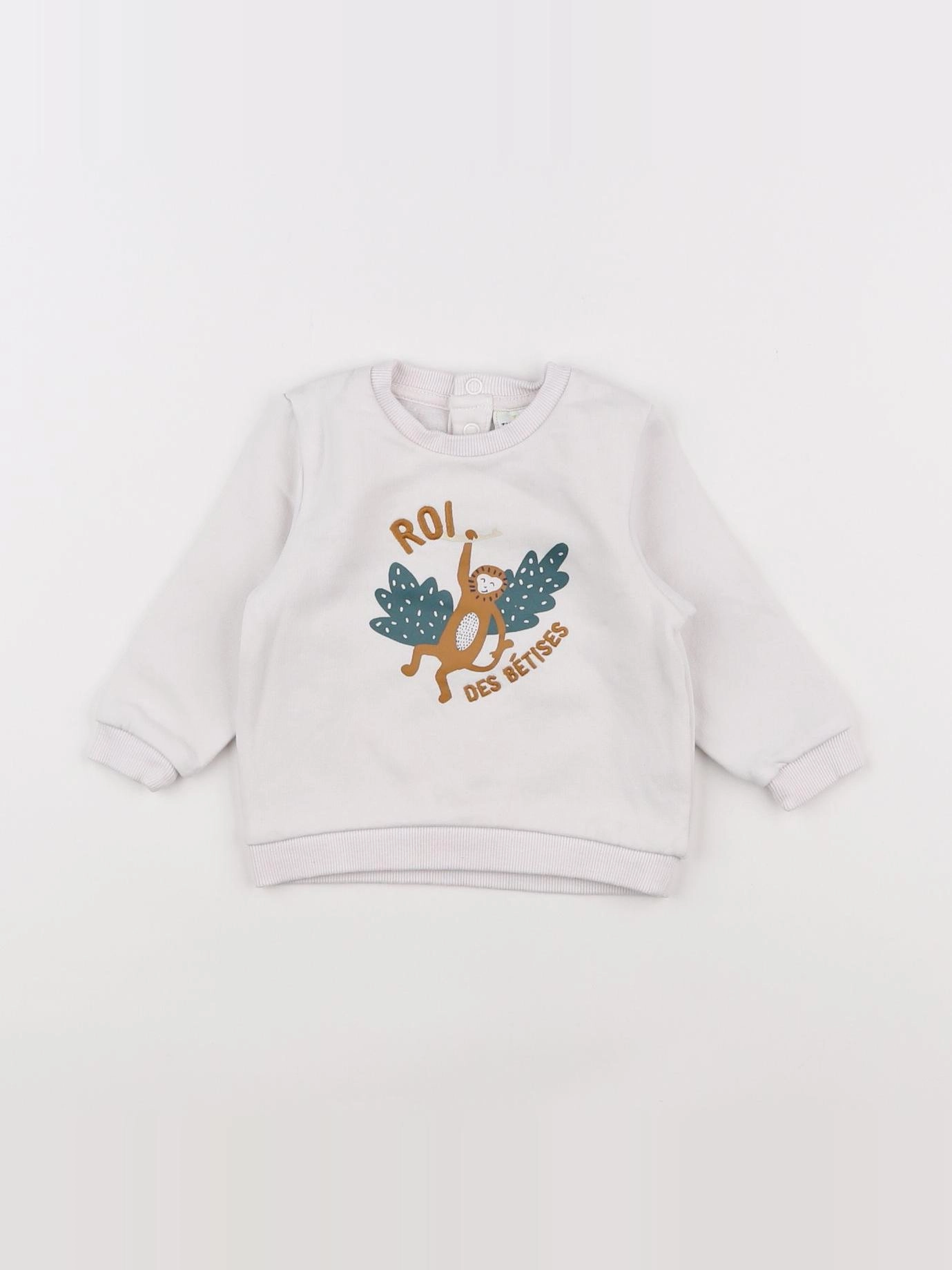 Tape à l'oeil - sweat beige - 6 mois