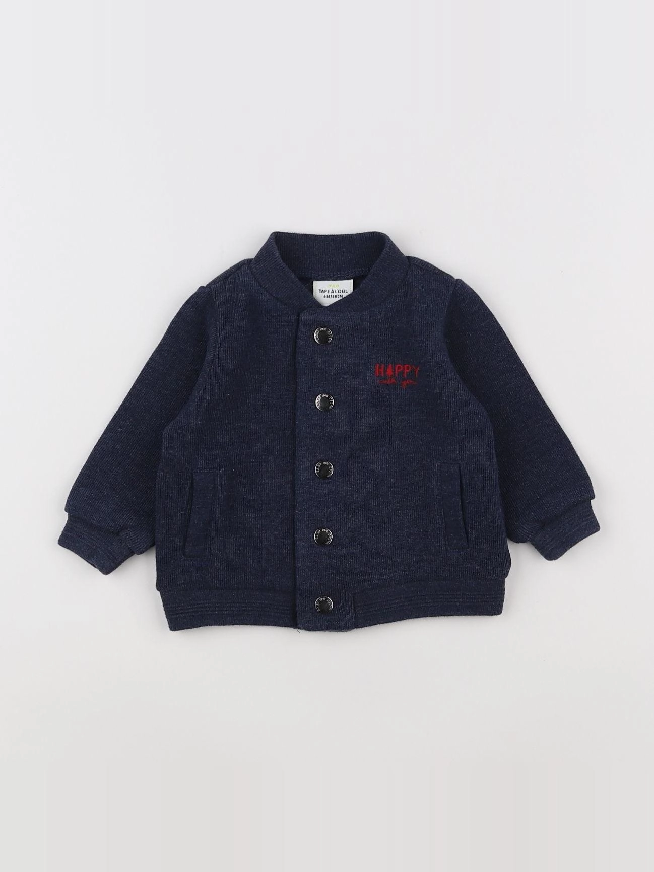 Tape à l'oeil - sweat bleu - 6 mois