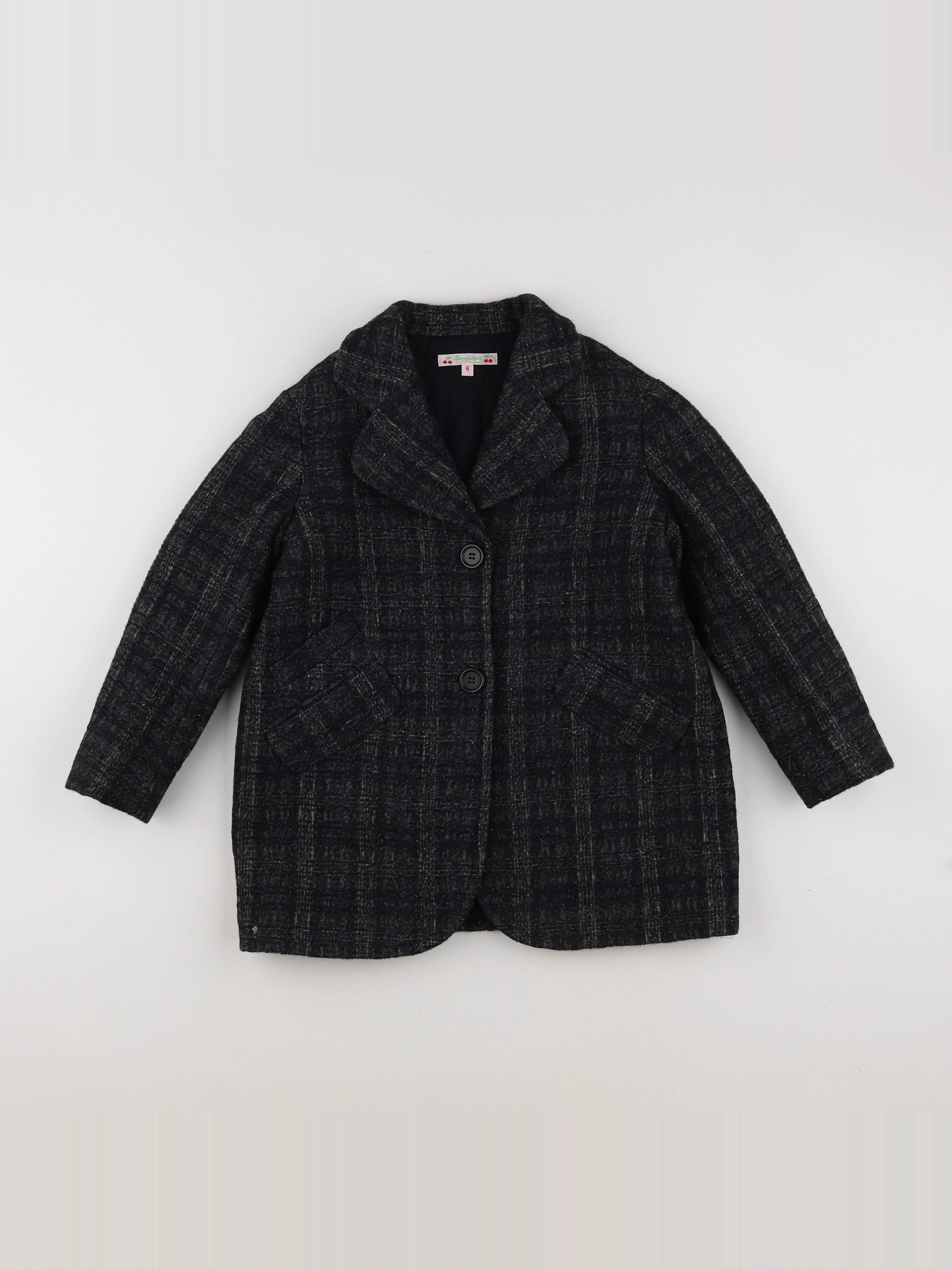 Bonpoint - manteau gris - 6 ans