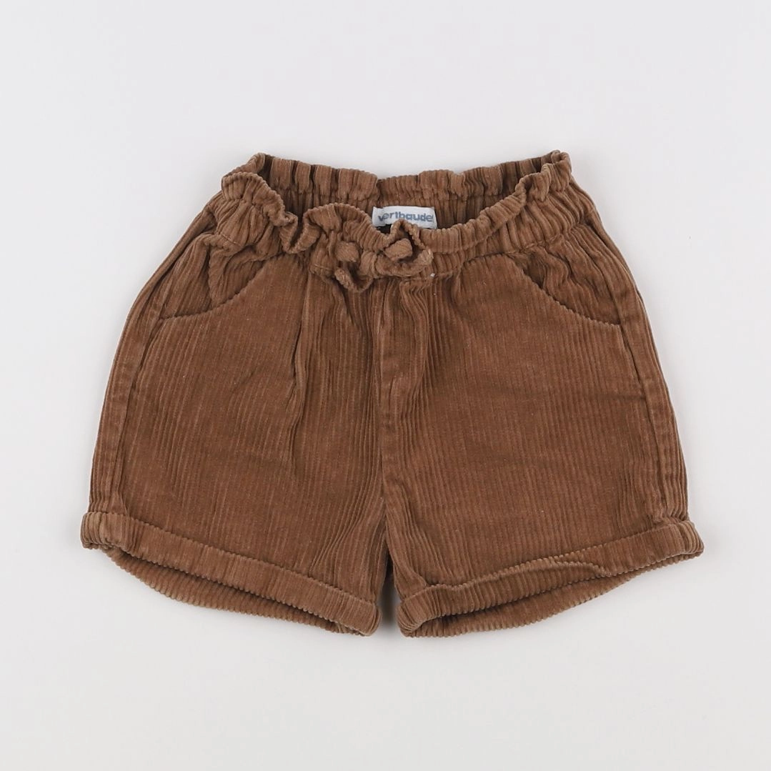 Vertbaudet - short marron - 2 ans