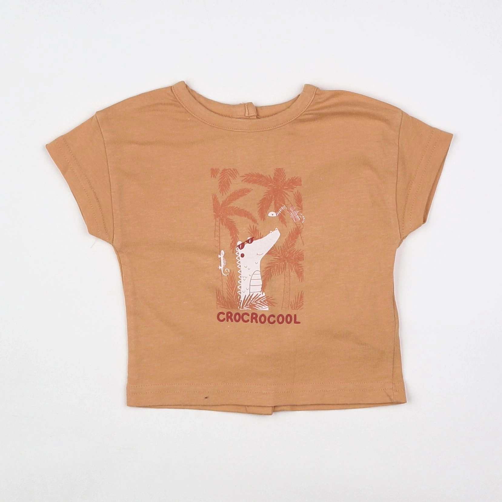 Vertbaudet - tee-shirt orange - 3 mois