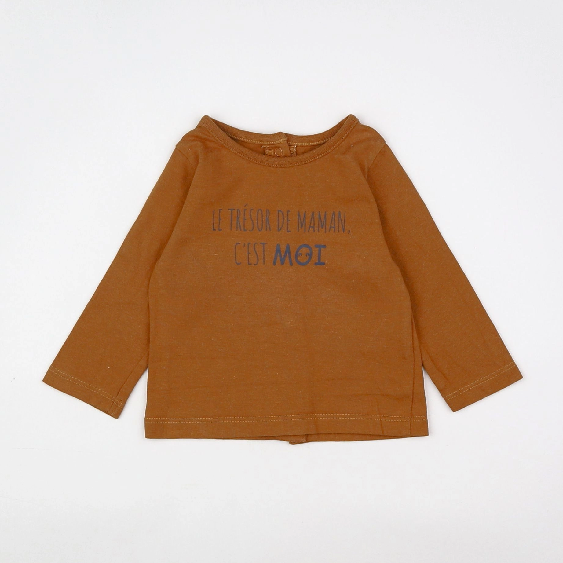 Vertbaudet - tee-shirt marron - 3 mois