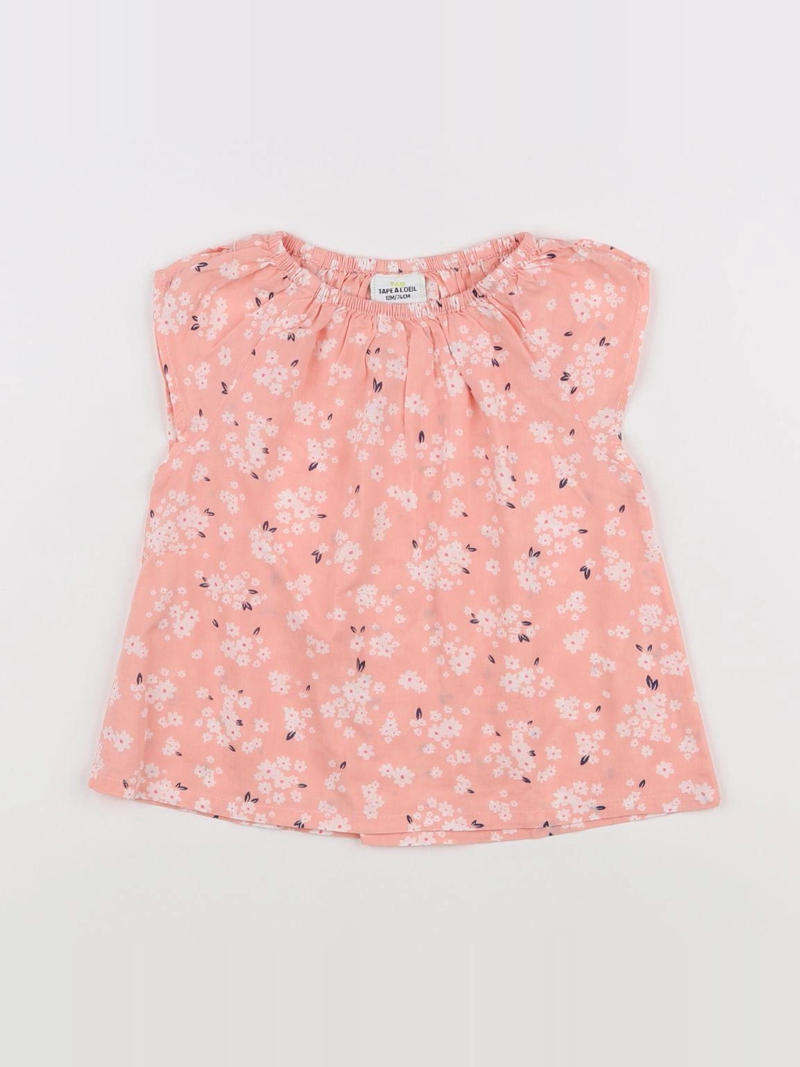 Tape à l'oeil - blouse rose - 12 mois