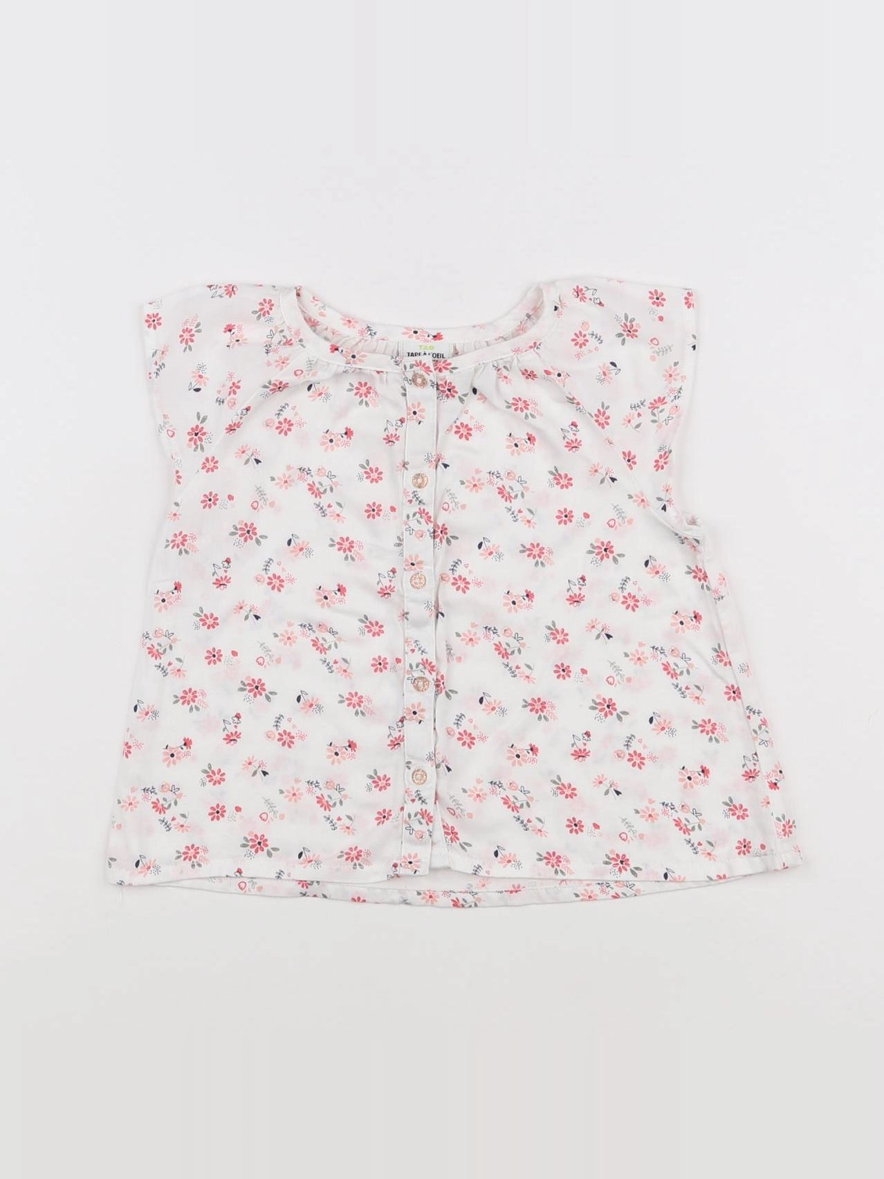 Tape à l'oeil - blouse blanc - 12 mois