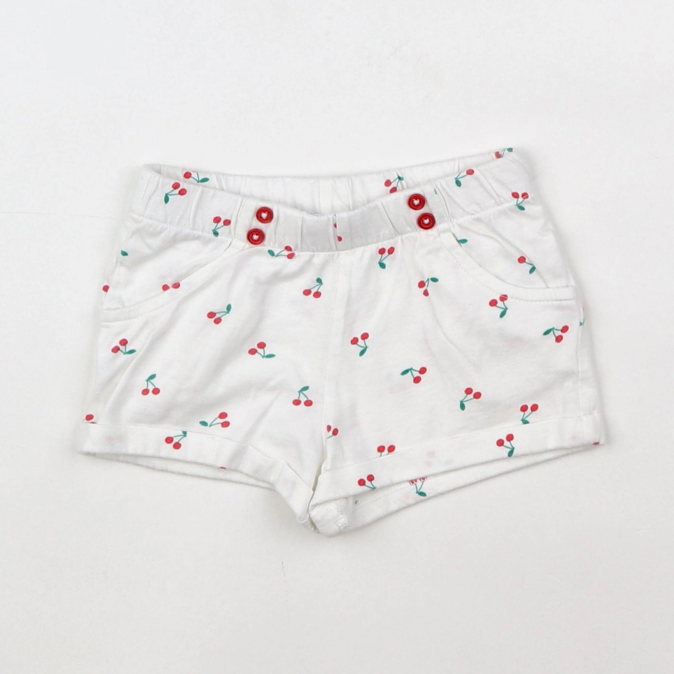 Boutchou - short blanc - 12 mois