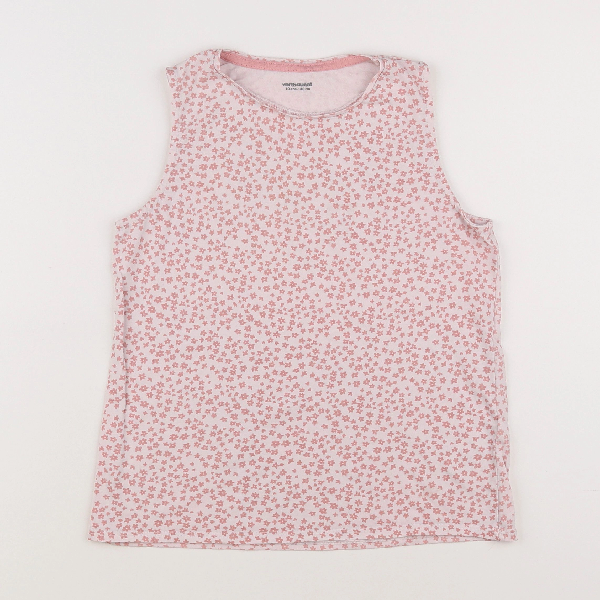 Vertbaudet - débardeur rose, beige - 10 ans