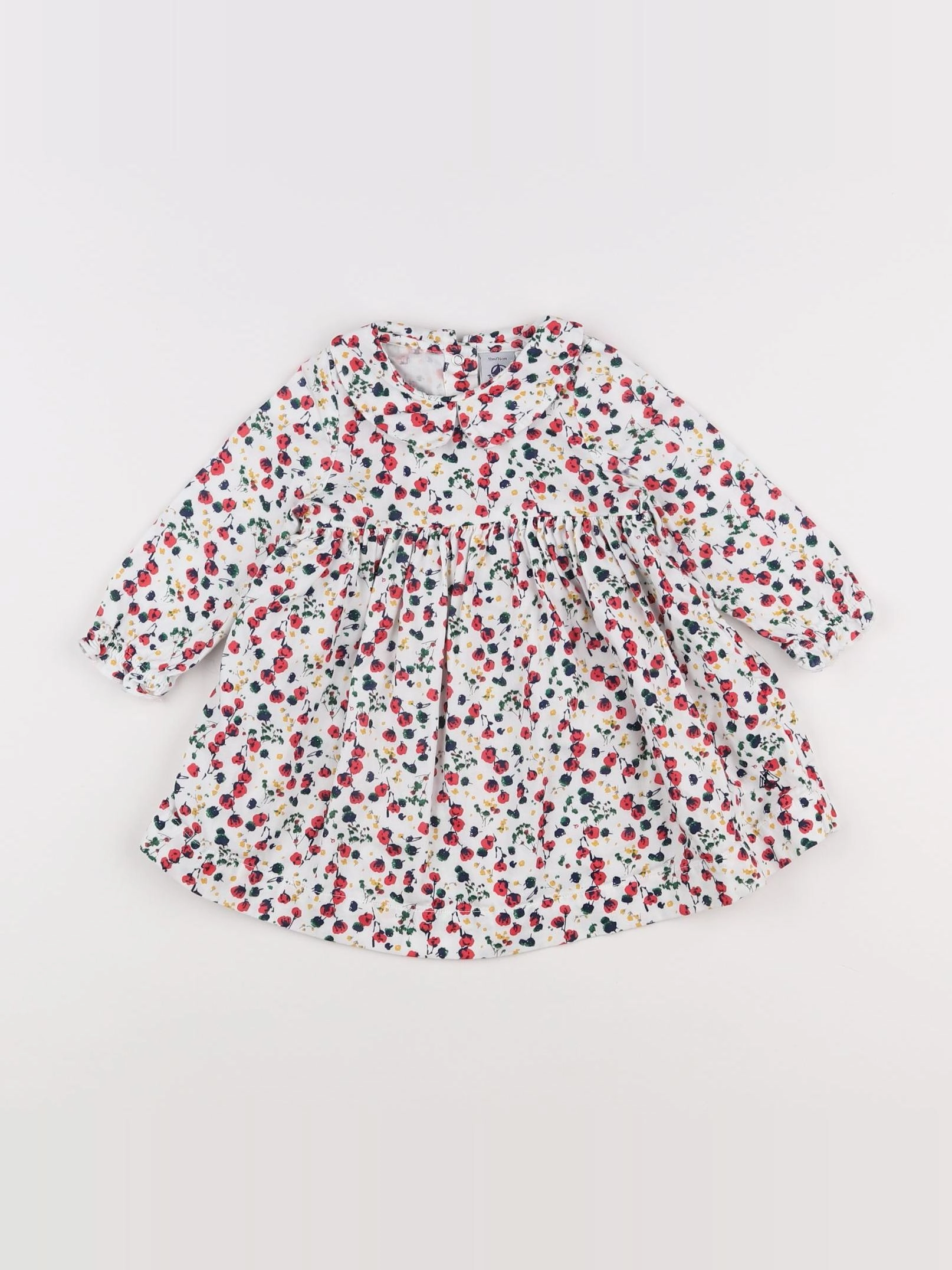Petit Bateau - robe multicolore - 12 mois