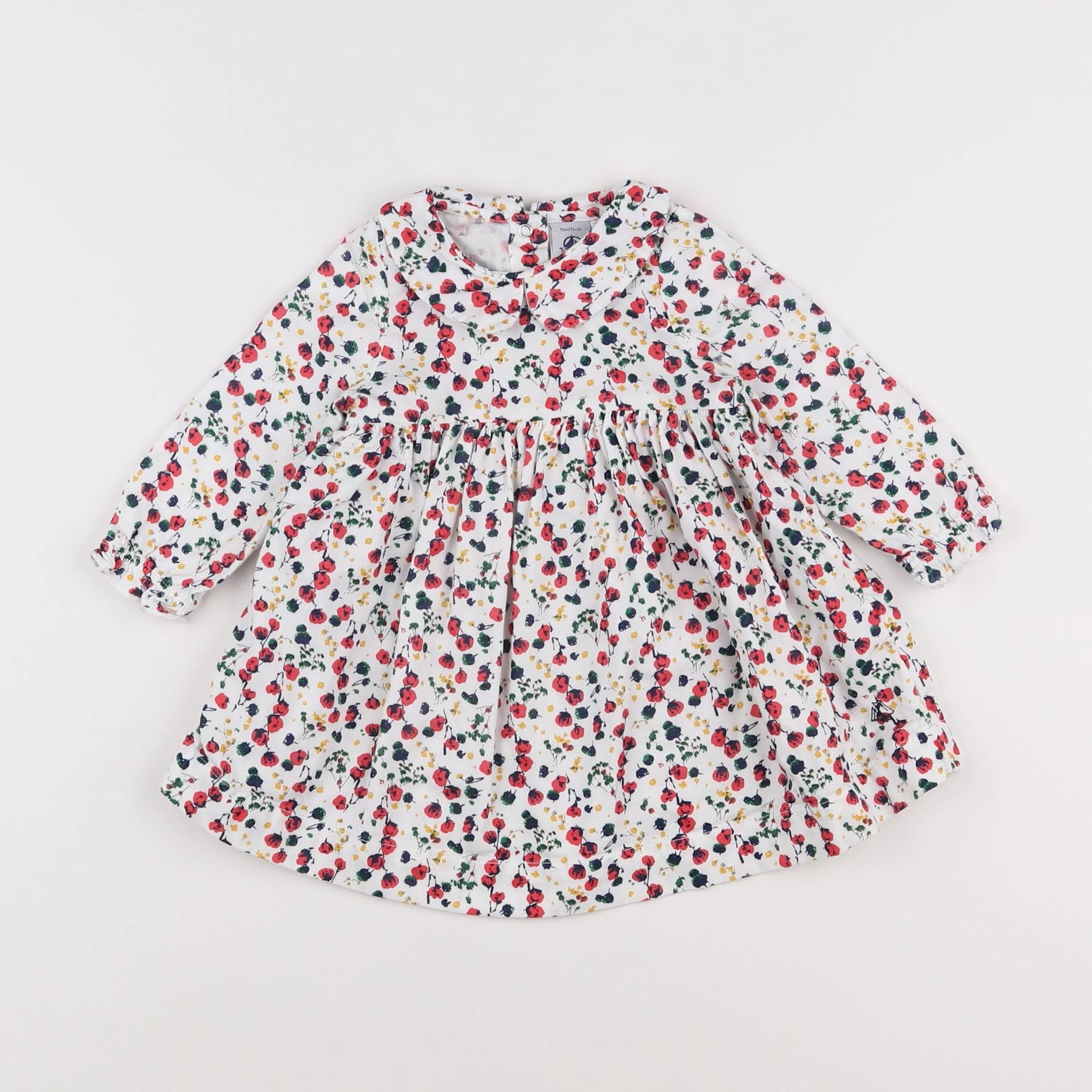 Petit Bateau - robe multicolore - 12 mois