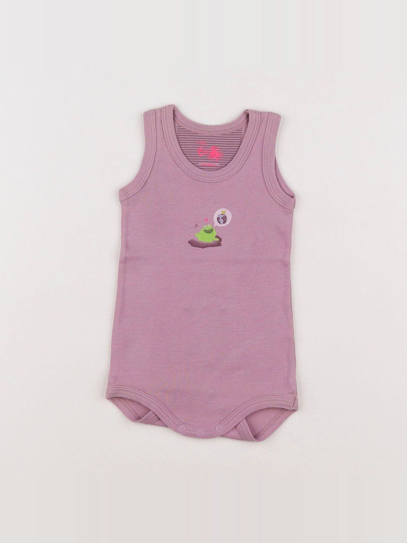 Petit Bateau - body violet - 3 mois
