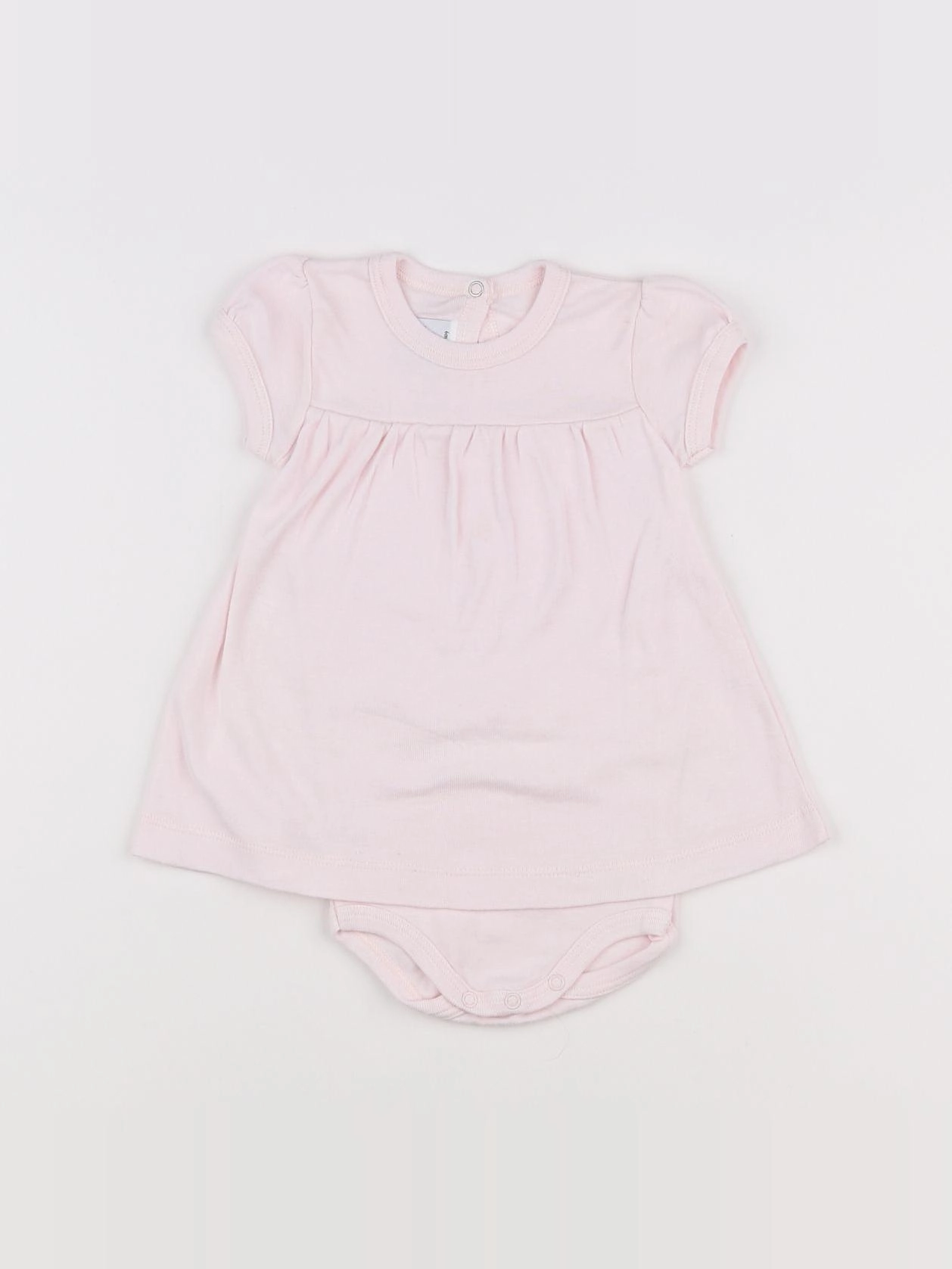 Petit Bateau - body robe rose - 6 mois