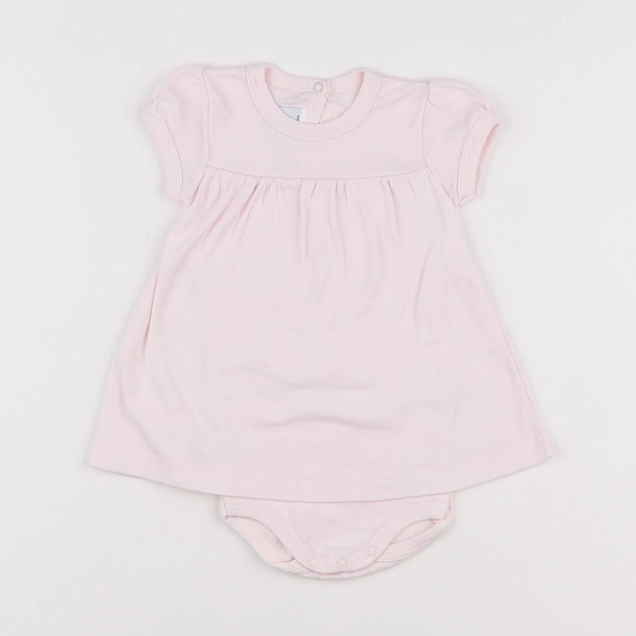 Petit Bateau - body robe rose - 6 mois