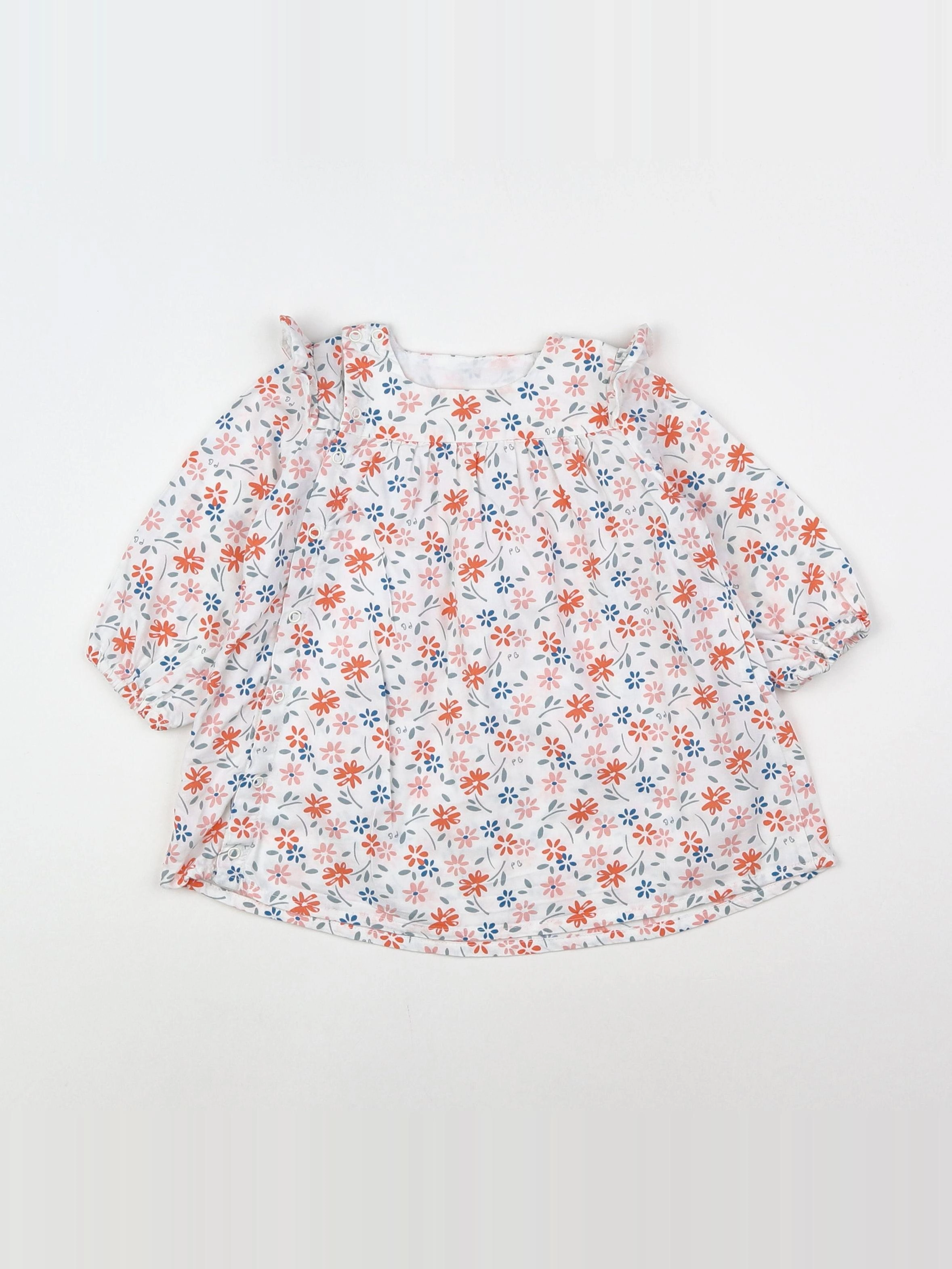 Petit Bateau - robe multicolore - 12 mois