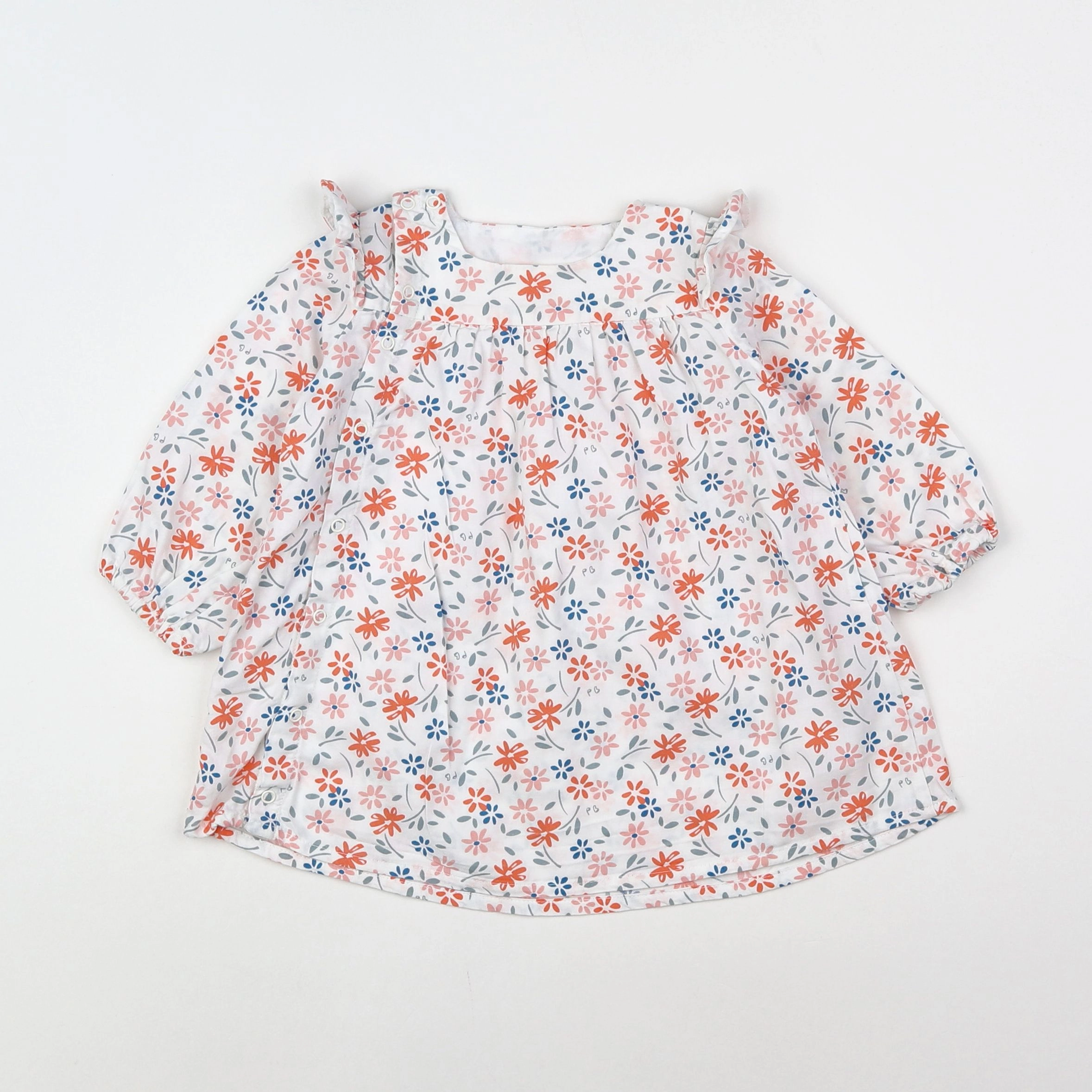 Petit Bateau - robe multicolore - 12 mois