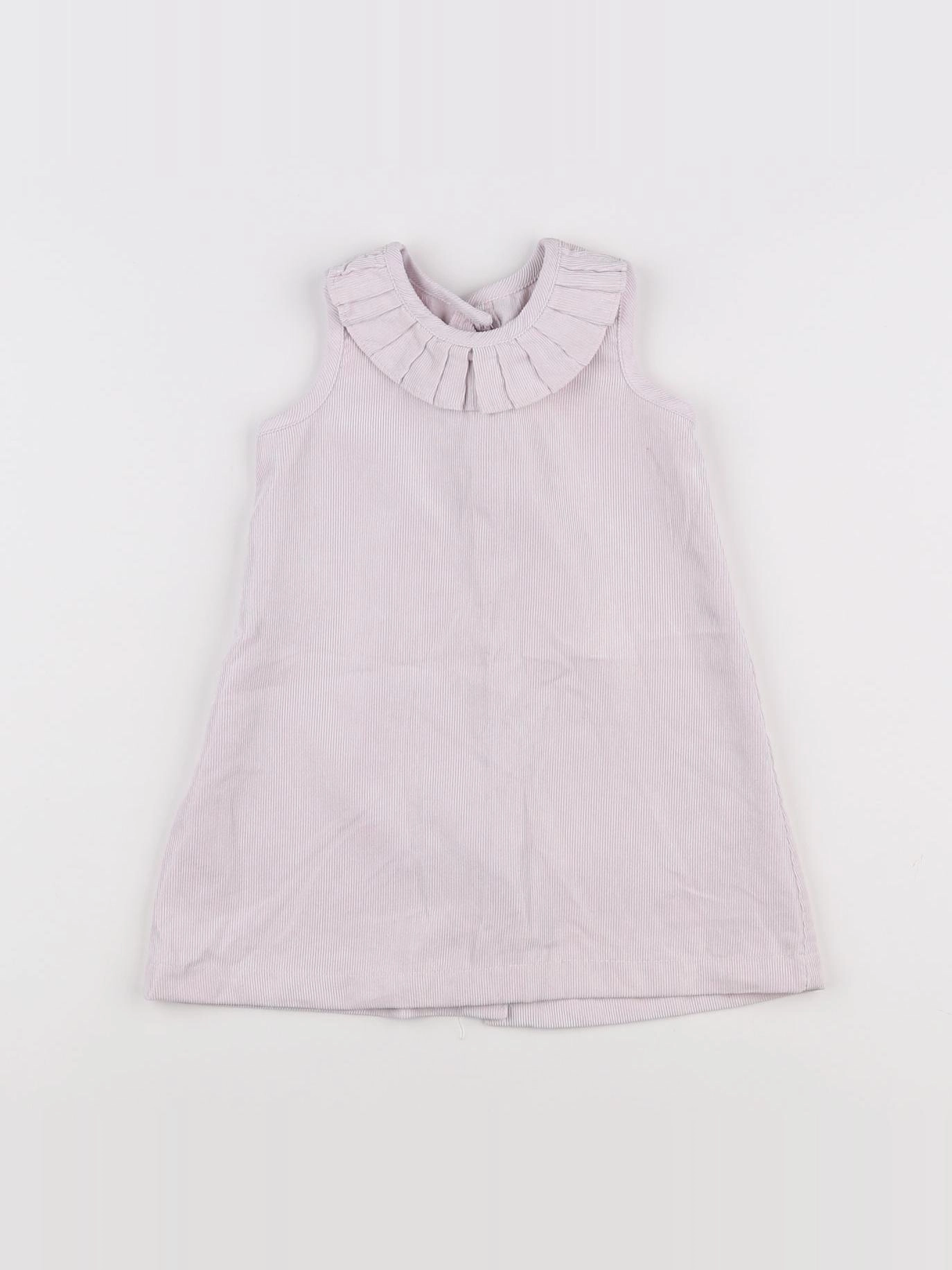 Benetton - robe rose - 6/9 mois