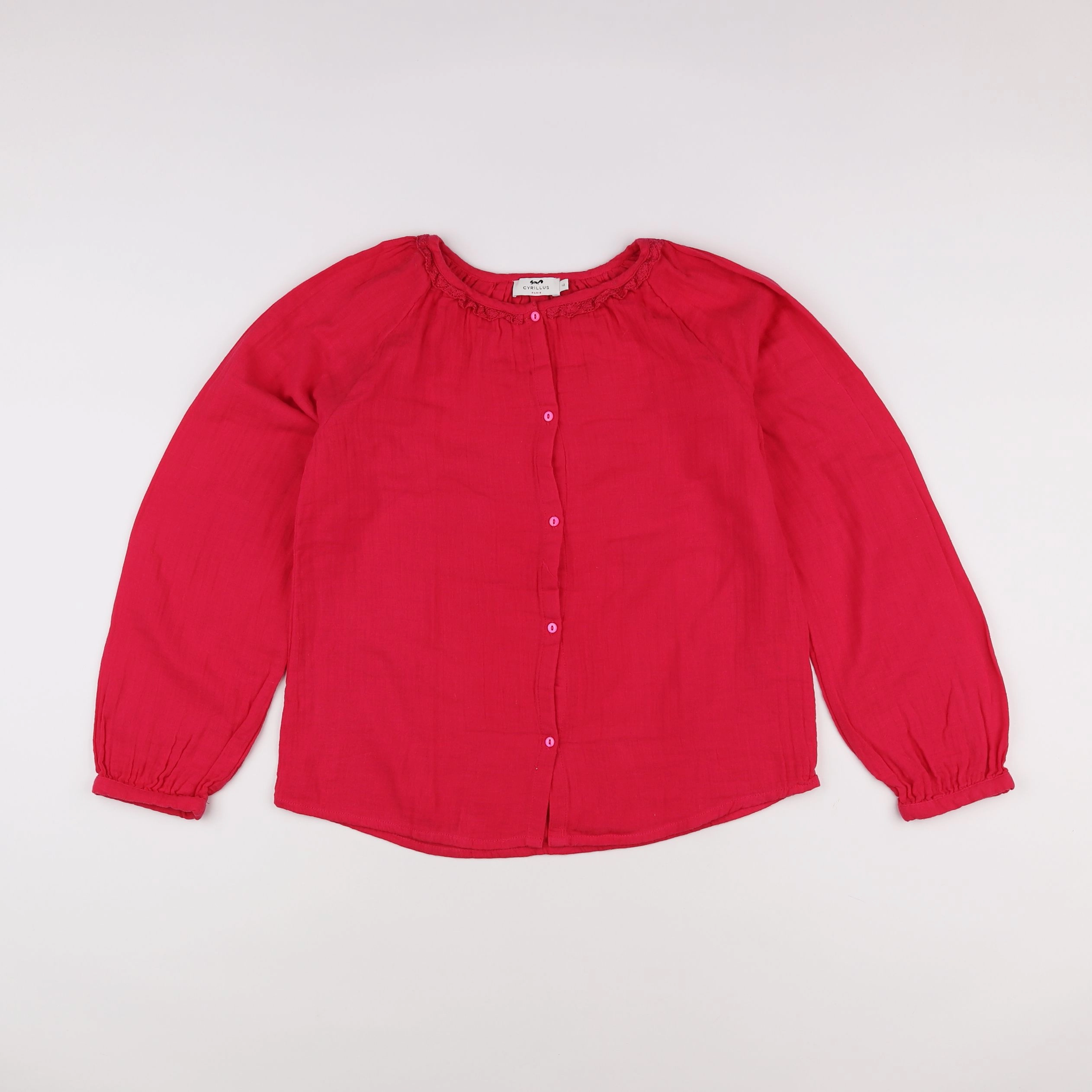 Cyrillus - blouse rose - 12 ans