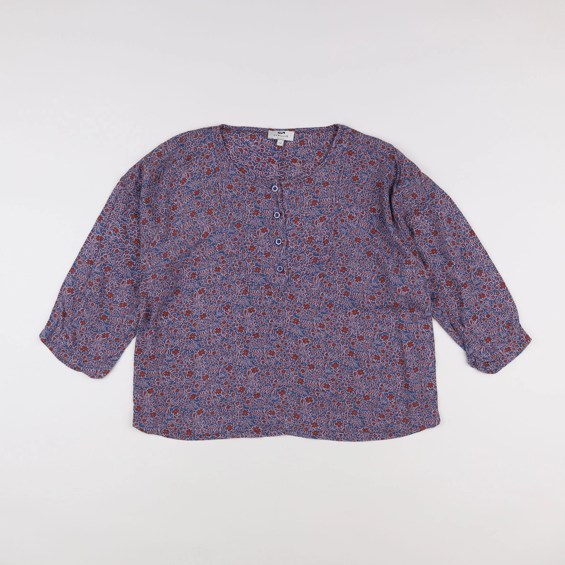 Cyrillus - blouse multicolore - 12 ans