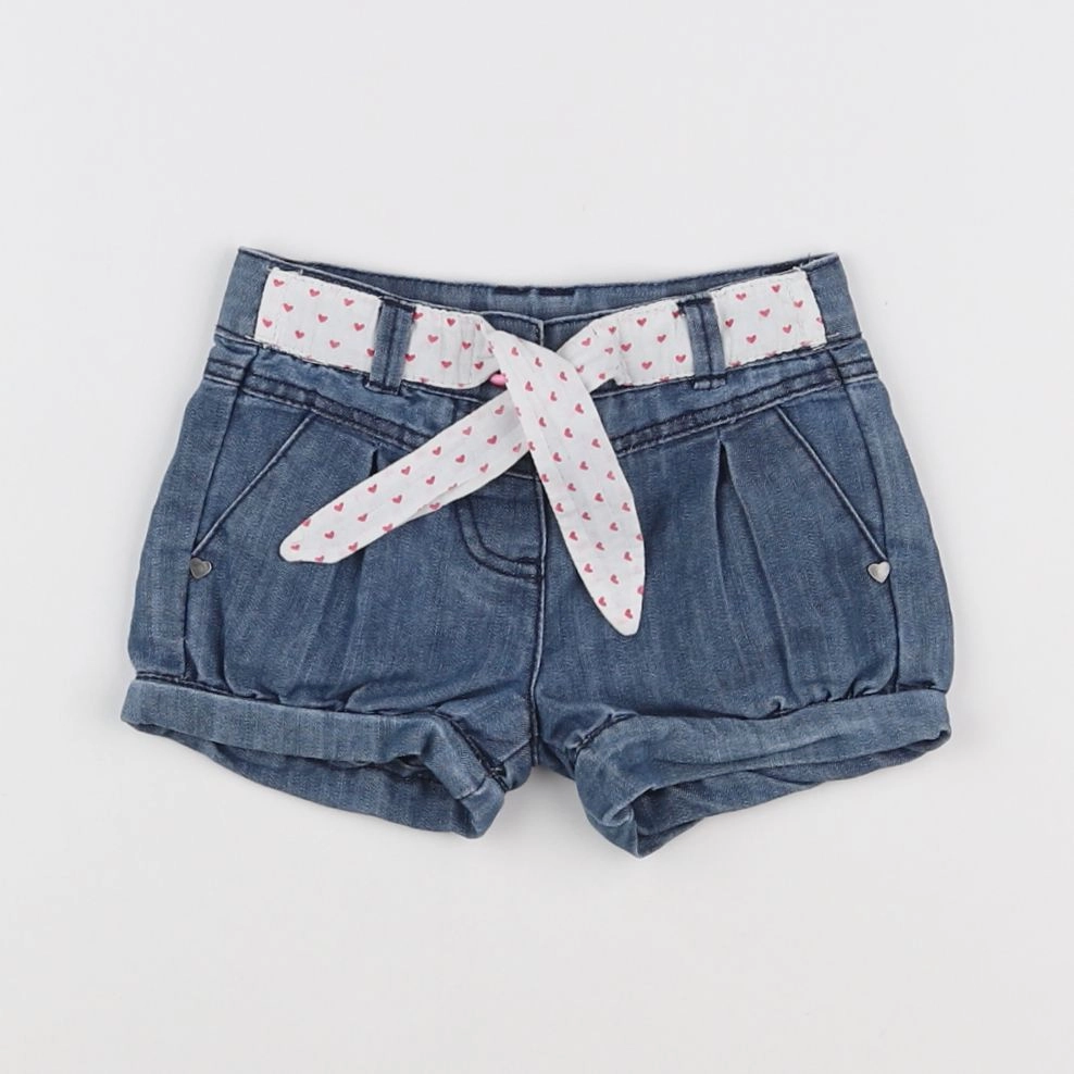 Tape à l'oeil - short bleu - 12 mois