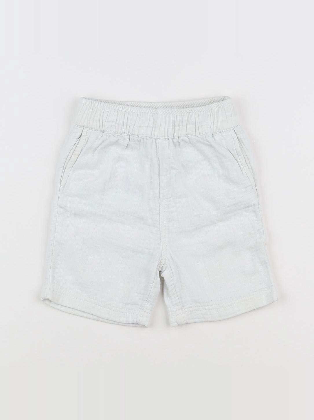 Monoprix - short blanc - 18 mois
