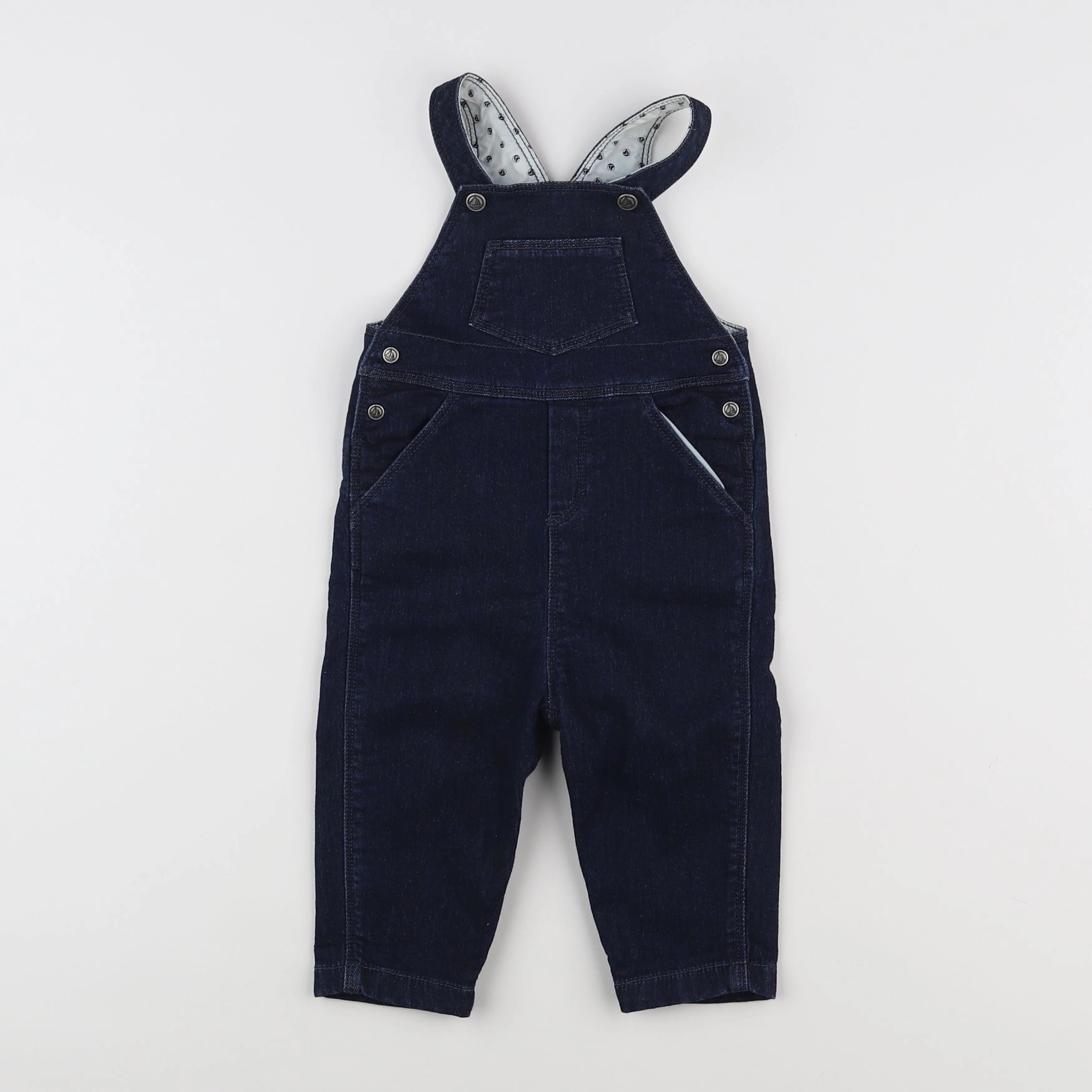 Petit Bateau - salopette bleu - 6 mois