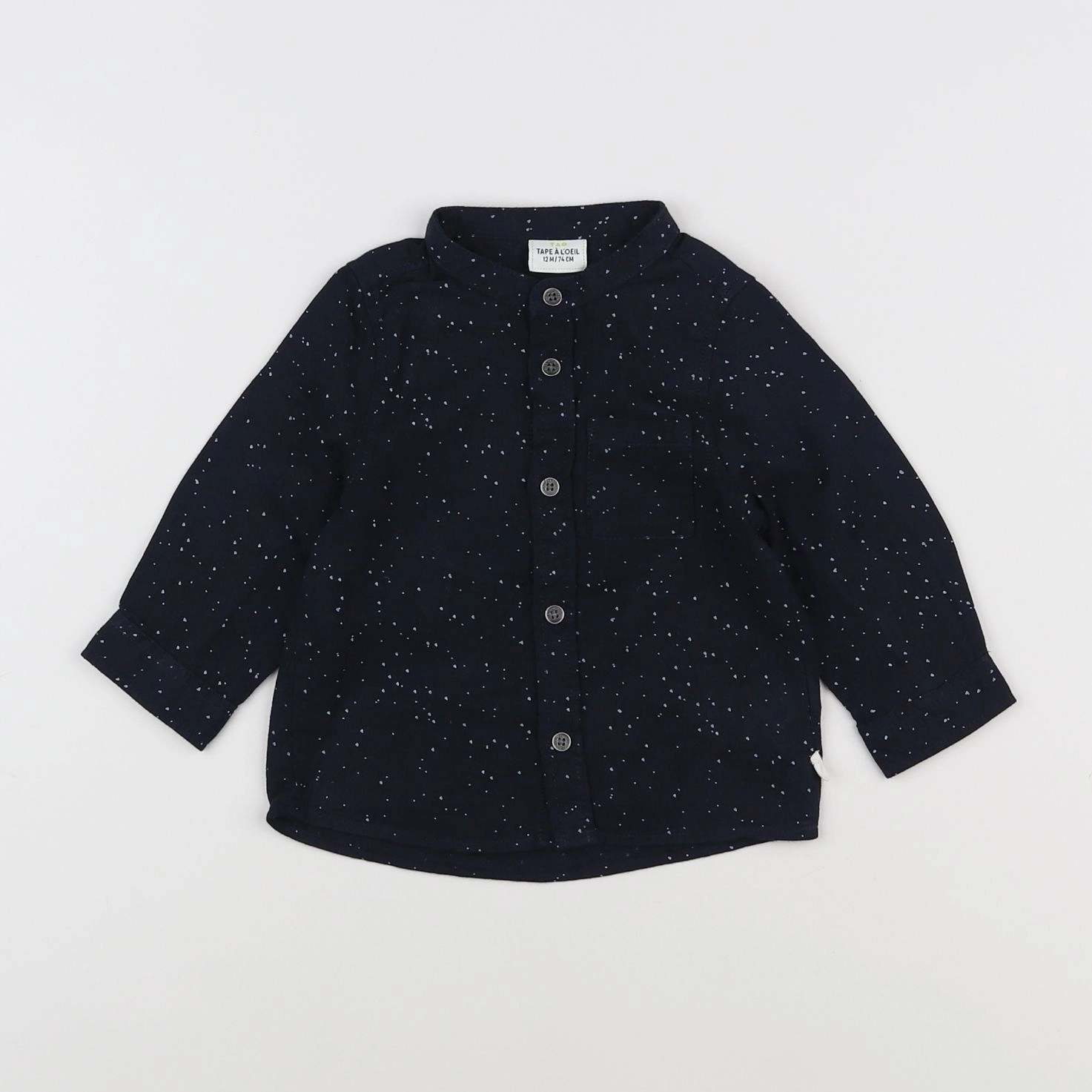 Tape à l'oeil - chemise bleu - 12 mois