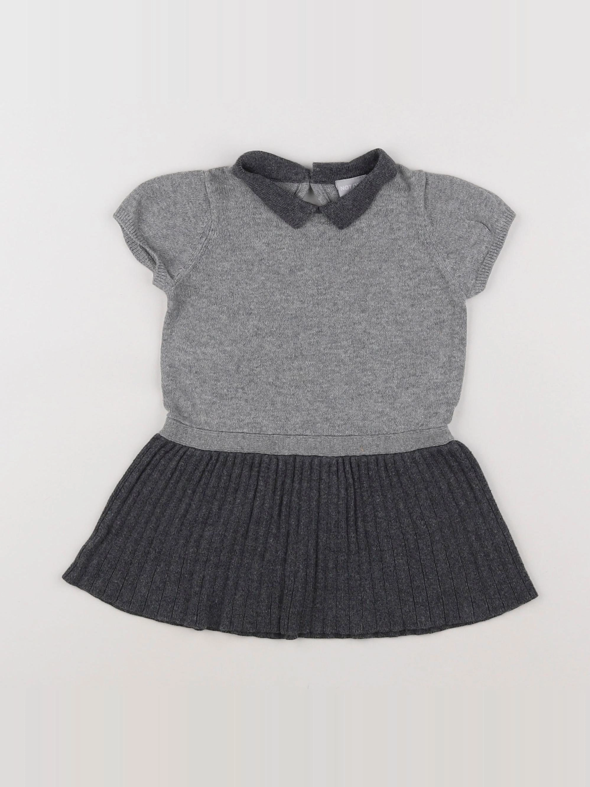 Natalys - robe gris - 12 mois