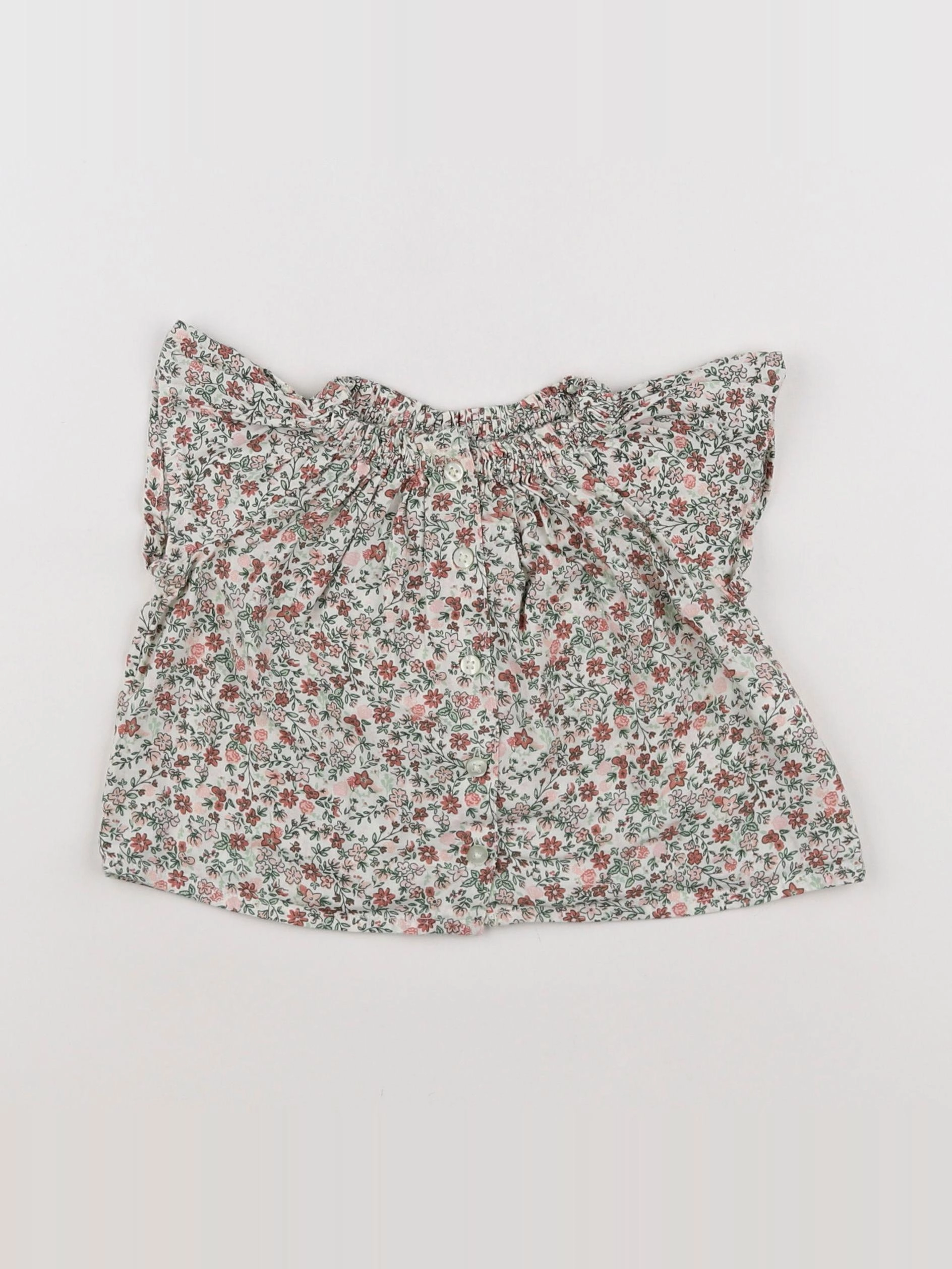Tape à l'oeil - blouse vert - 6 mois