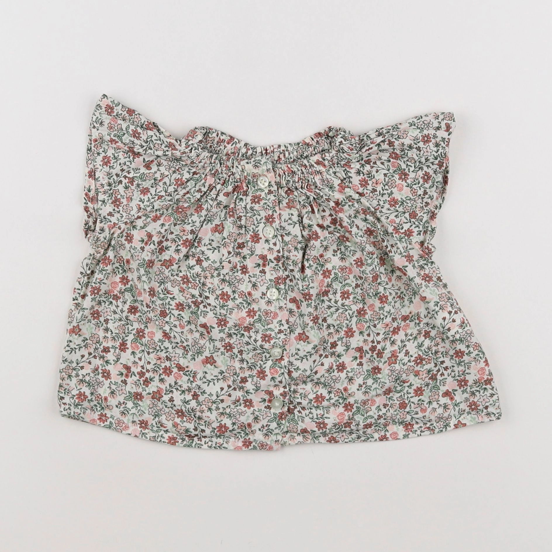 Tape à l'oeil - blouse vert - 6 mois