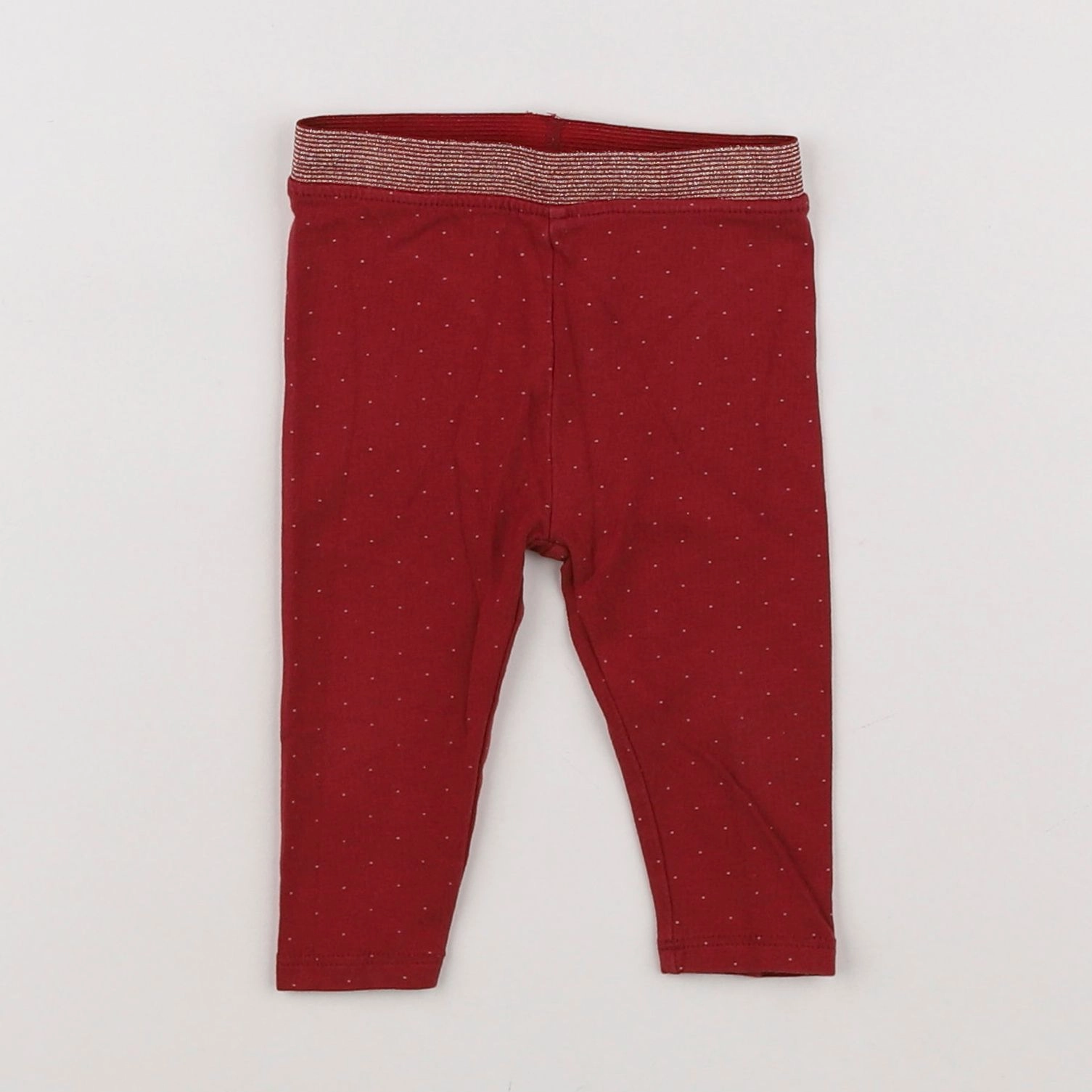 Vertbaudet - legging rouge - 6 mois