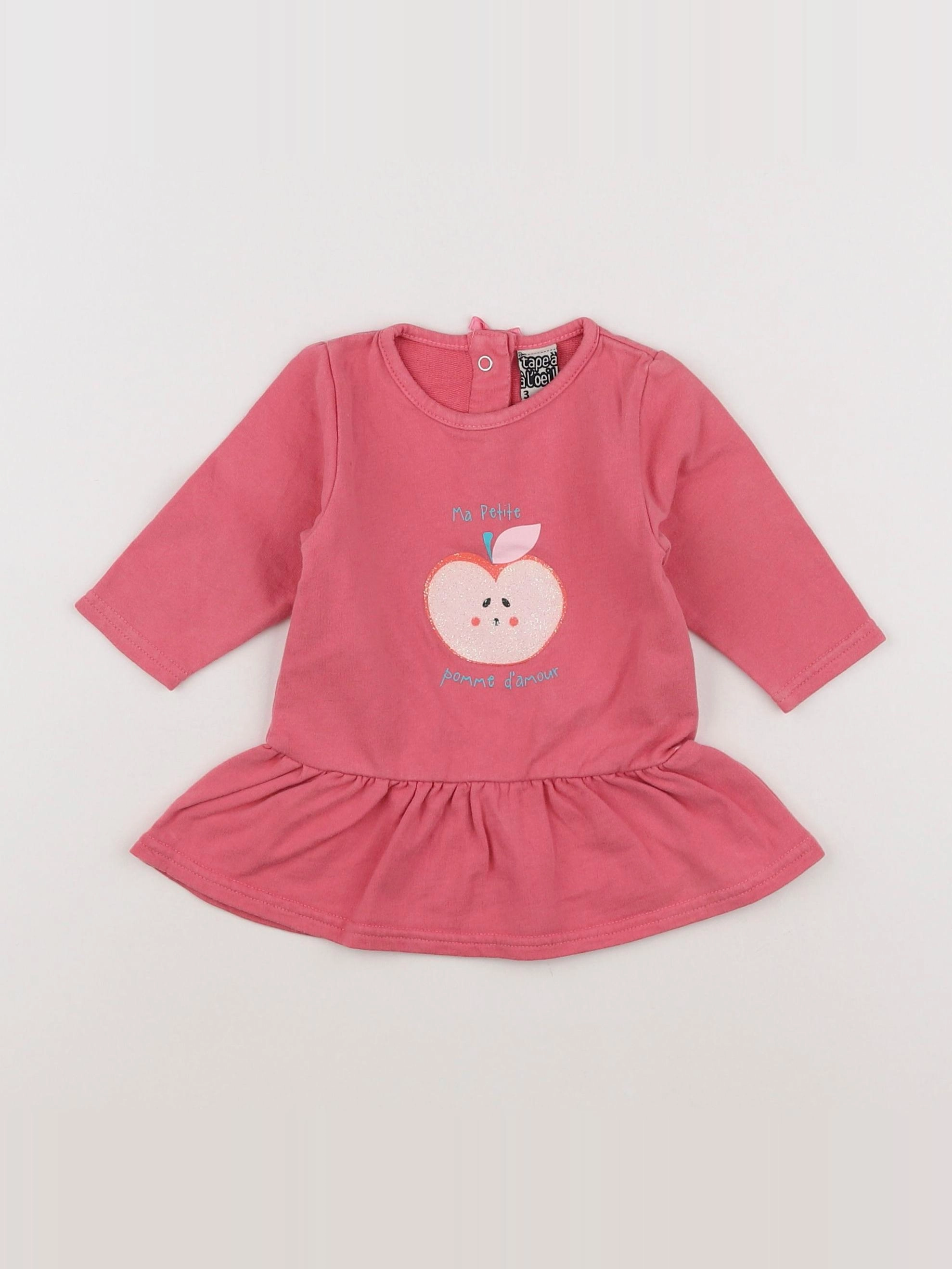 Tape à l'oeil - robe rose - 3 mois