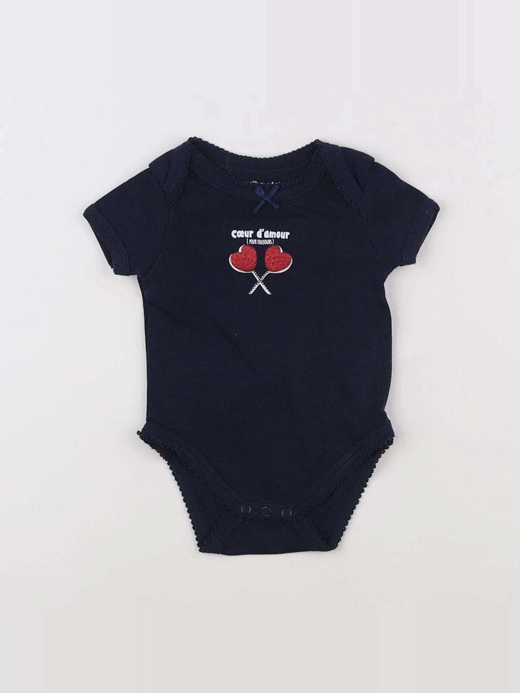 Vertbaudet - body bleu - 3 mois