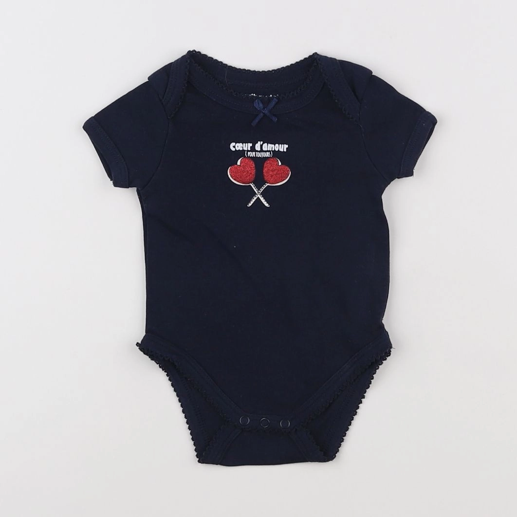 Vertbaudet - body bleu - 3 mois