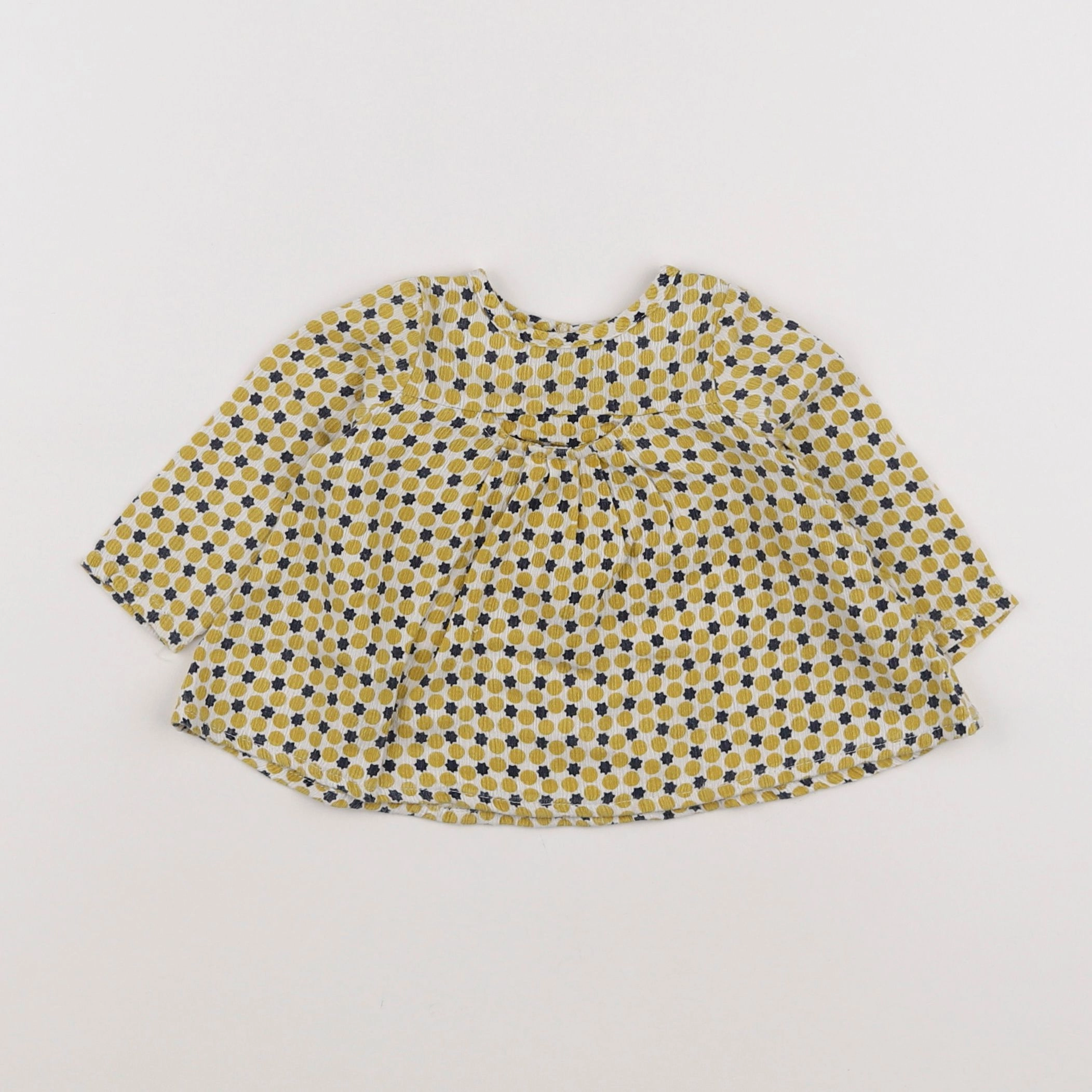 Catimini - blouse jaune - 9 mois