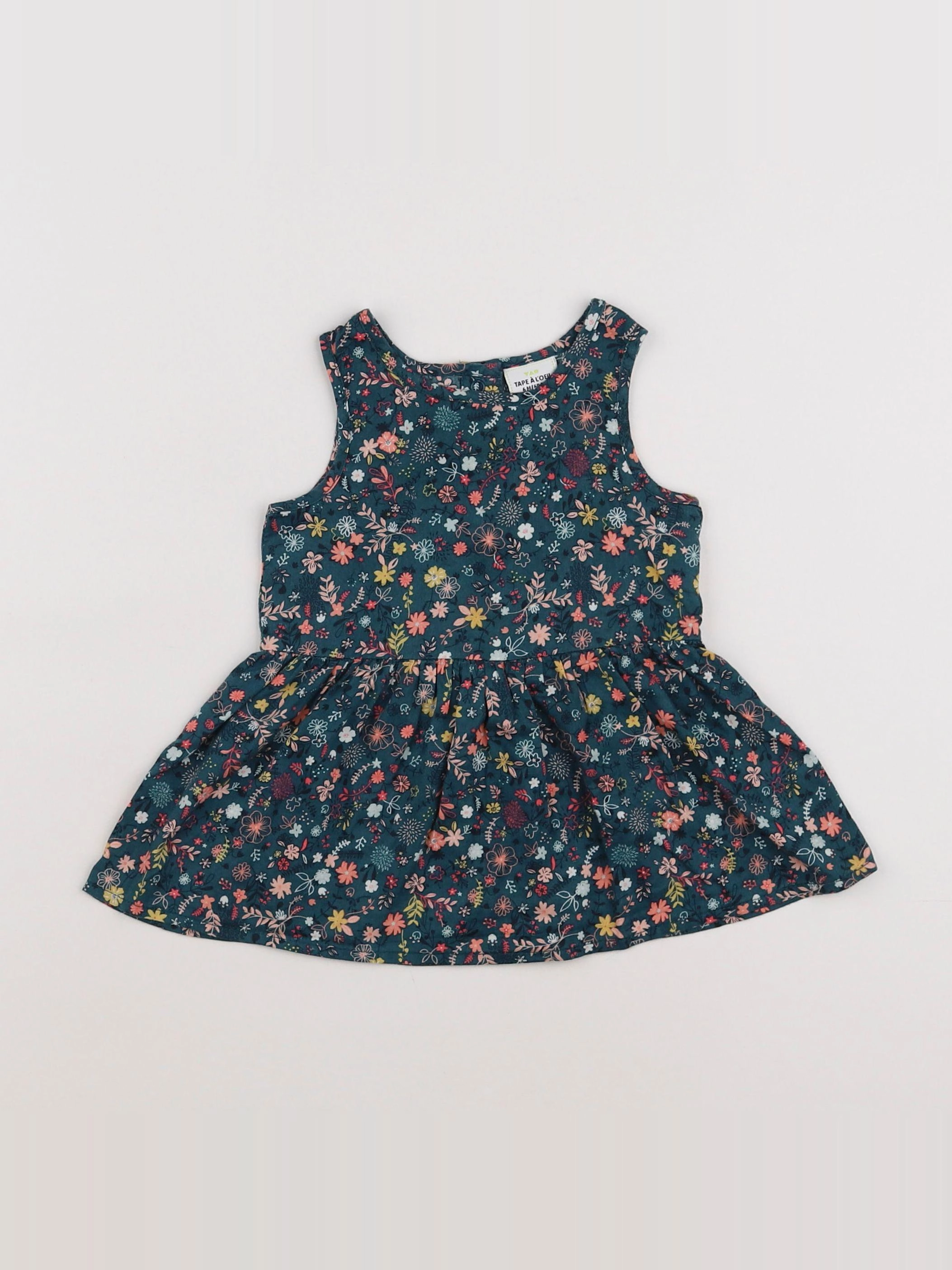 Tape à l'oeil - robe vert - 6 mois