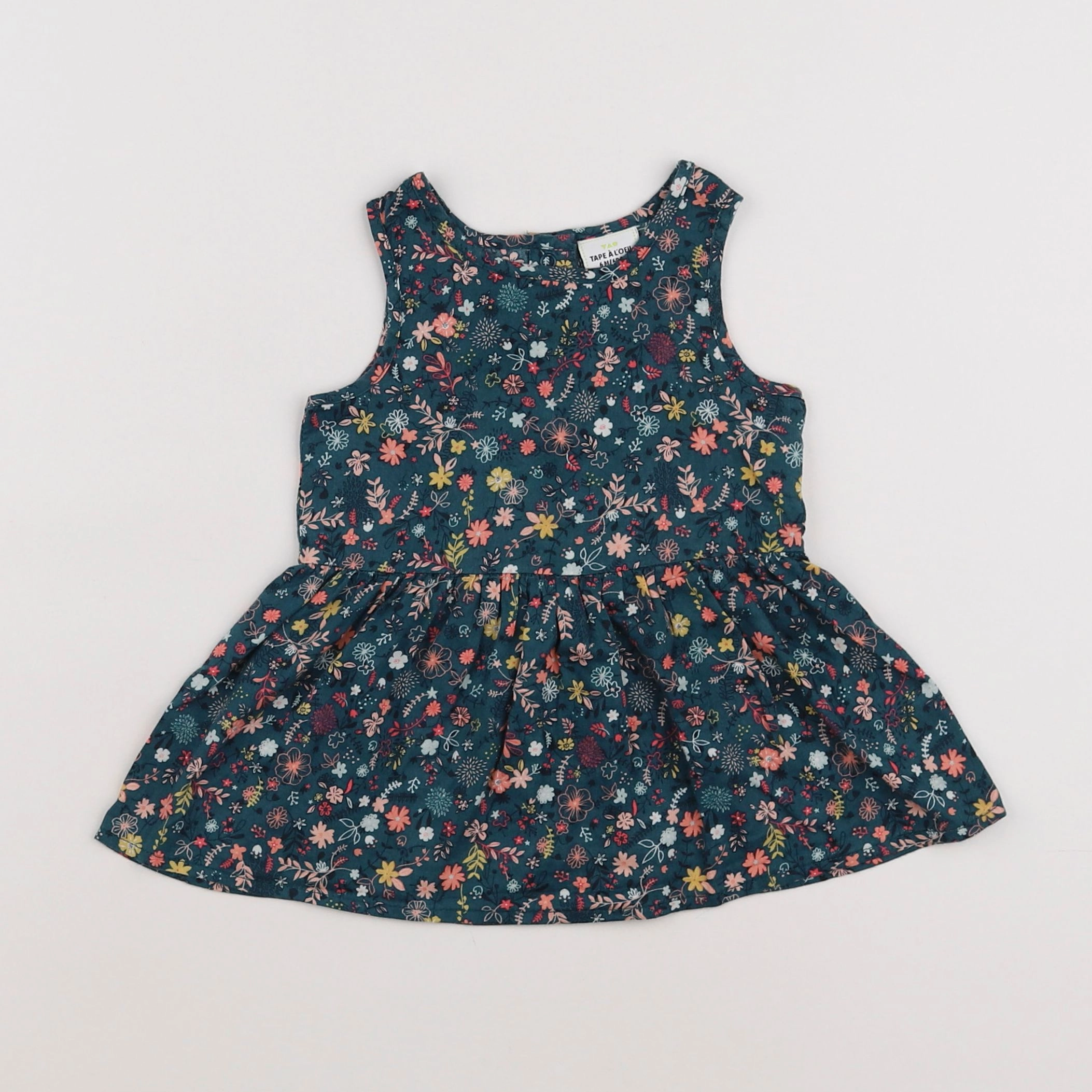 Tape à l'oeil - robe vert - 6 mois