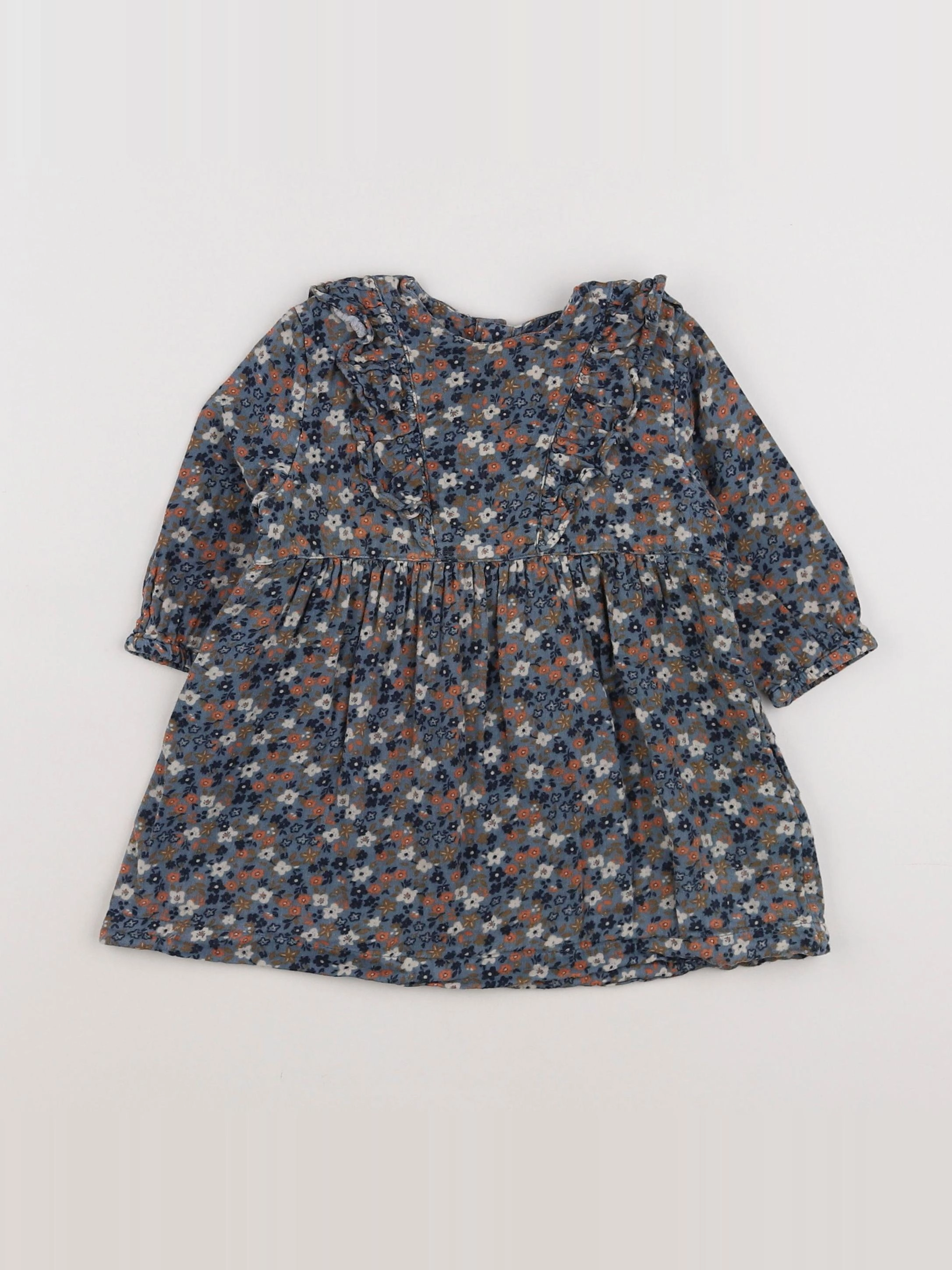 Petit Bateau - robe multicolore - 12 mois
